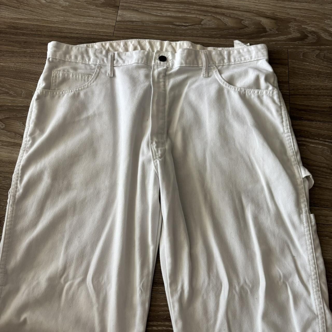 Dickies Crazy Vintage Y2K/2000s Baggy White Dickies Carpenter Pants! 38x30 Size US 38 / EU 54 - 5 Thumbnail