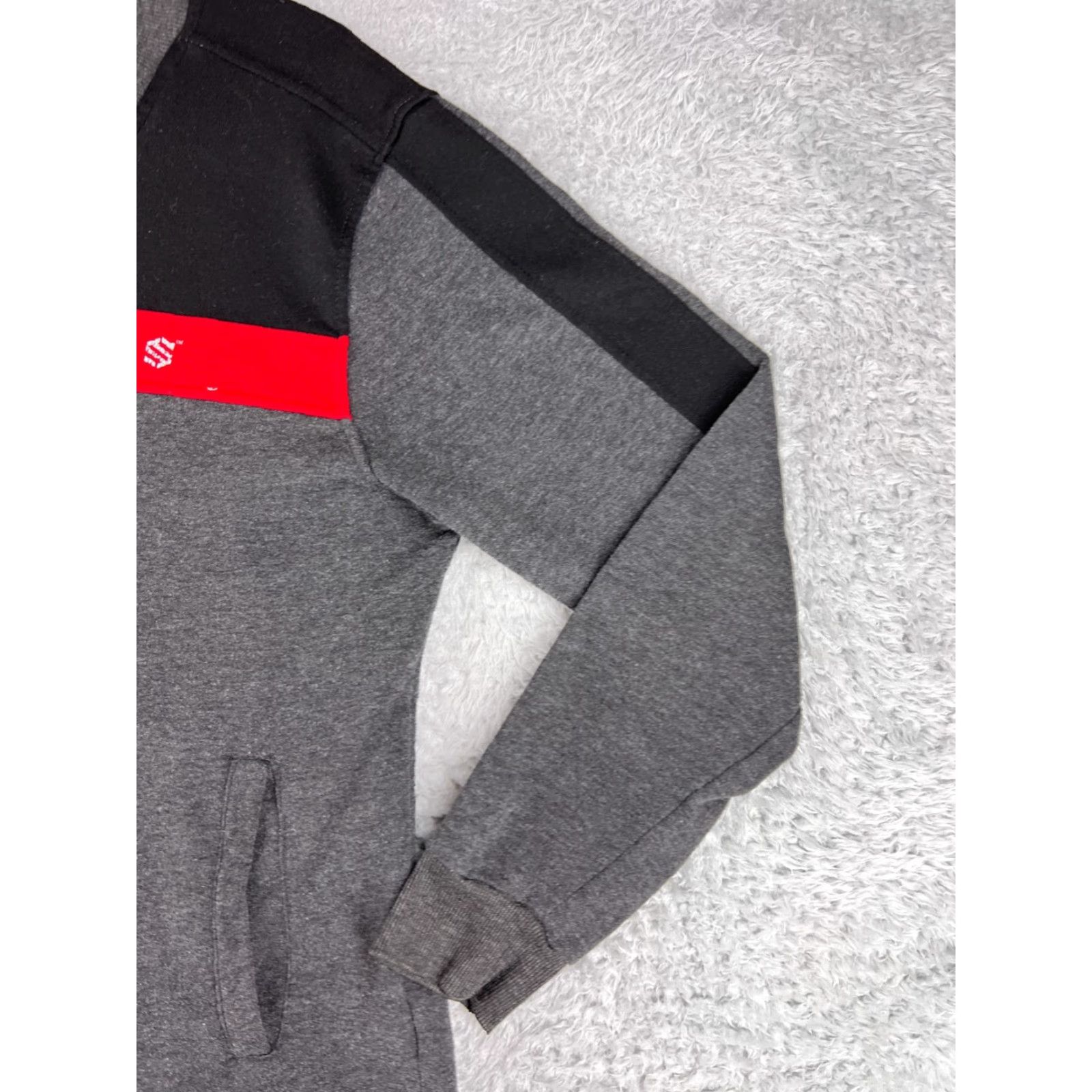 Vintage Seduka Jacket Men S Gray Red Full Zip Mock Neck Camp Hike 100% Polyester Outdoor Size US S / EU 44-46 / 1 - 2 Thumbnail