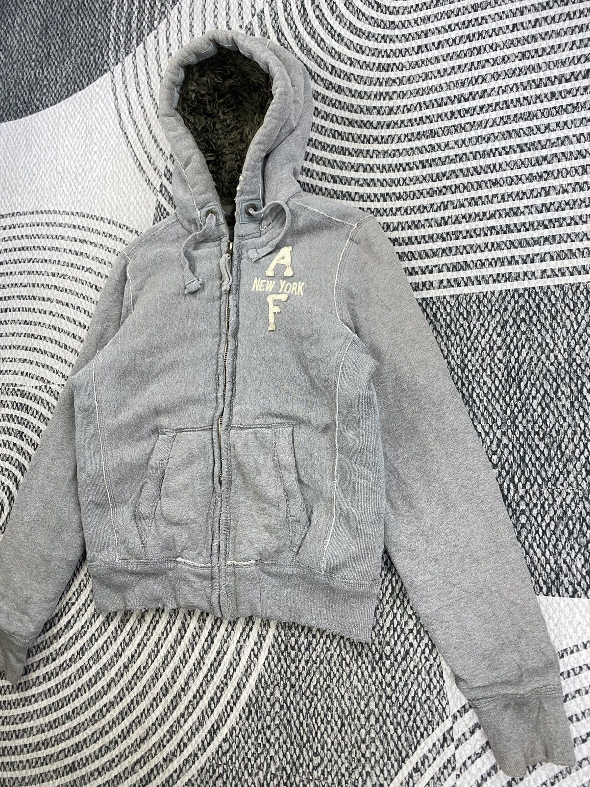 Abercrombie & Fitch Vintage Abercrombie & Fitch Wolf Jaw Sherpa Hooded Jacket Size US M / EU 48-50 / 2 - 4 Thumbnail