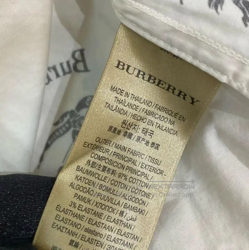 Burberry Burberry White Cotton Blend Long Sleeve Shirt. Size US S / EU 44-46 / 1 - 8 Thumbnail
