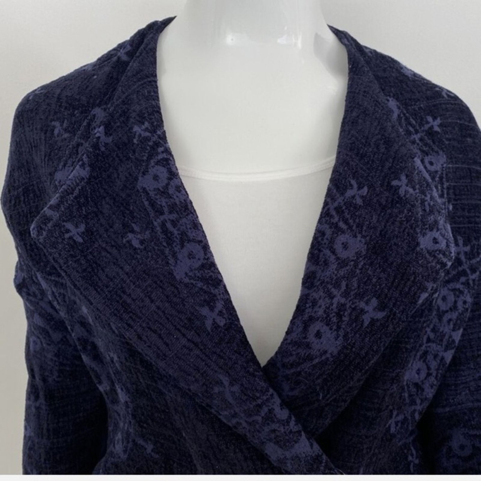 Desigual DESIGUAL $400 38 / 8 / M Purple / Black Cotton Blend Jacket Size M / US 6-8 / IT 42-44 - 2 Thumbnail