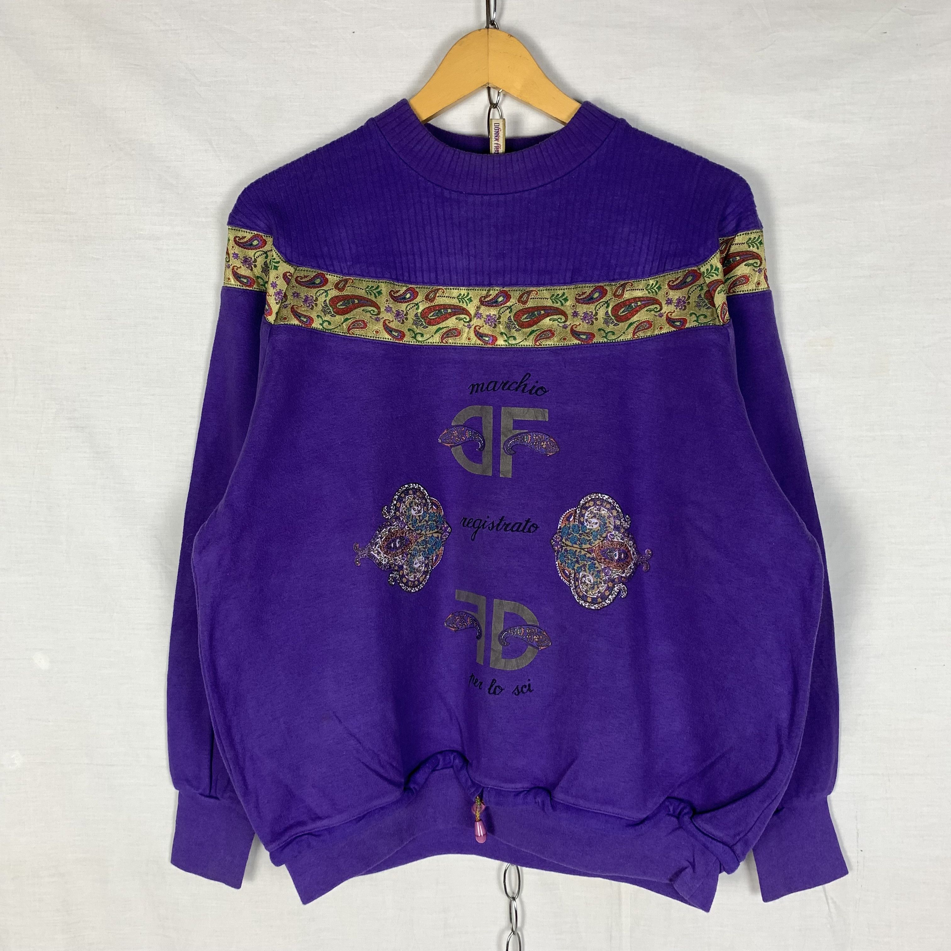 Vintage Vintage 90s Donna Franca Sweatshirt Crewneck Size US M / EU 48-50 / 2 - 1 Thumbnail