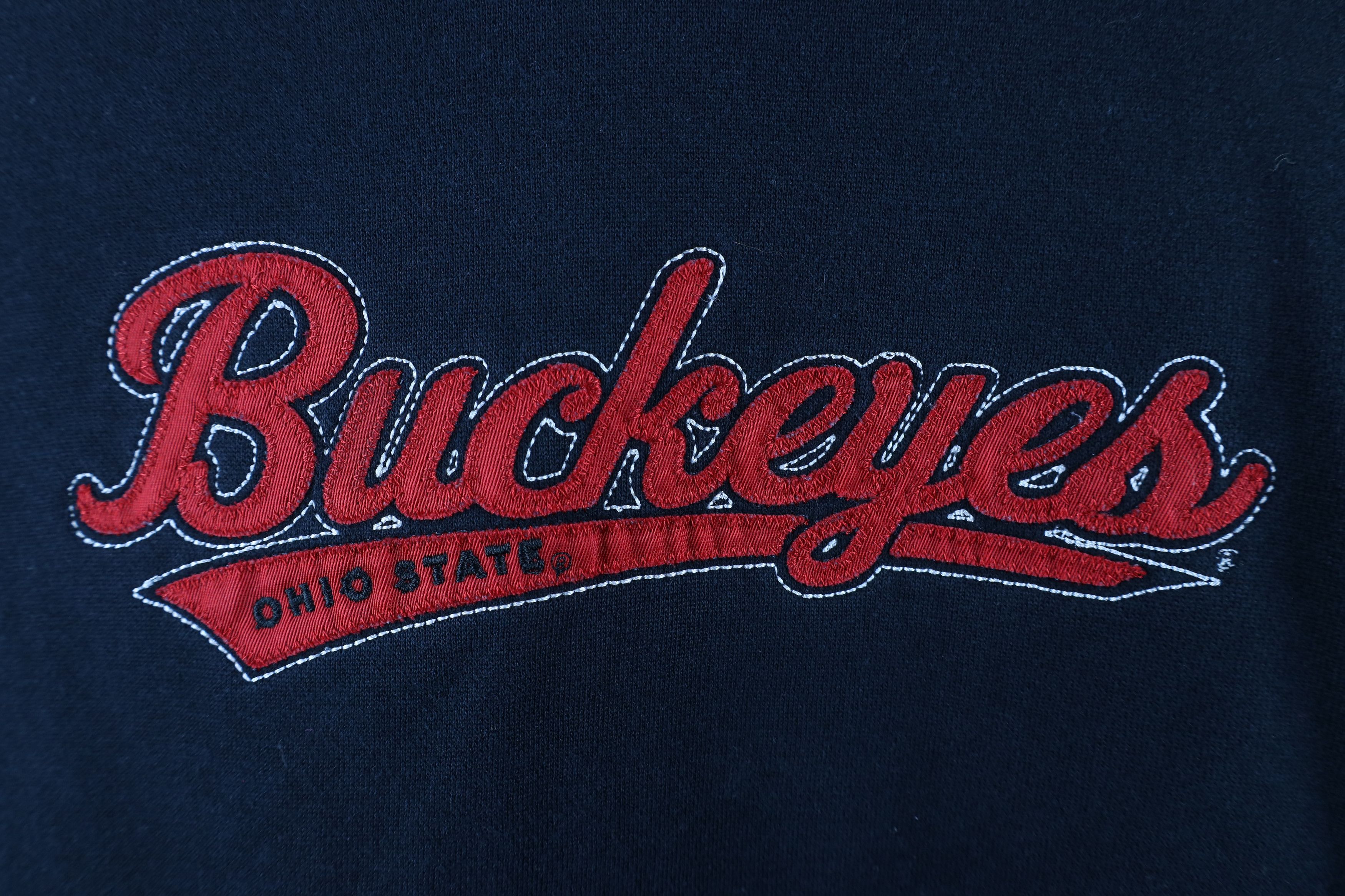 Vintage Vintage 90s Out Script Ohio State University Hoodie Black Size L / US 10 / IT 46 - 4 Thumbnail