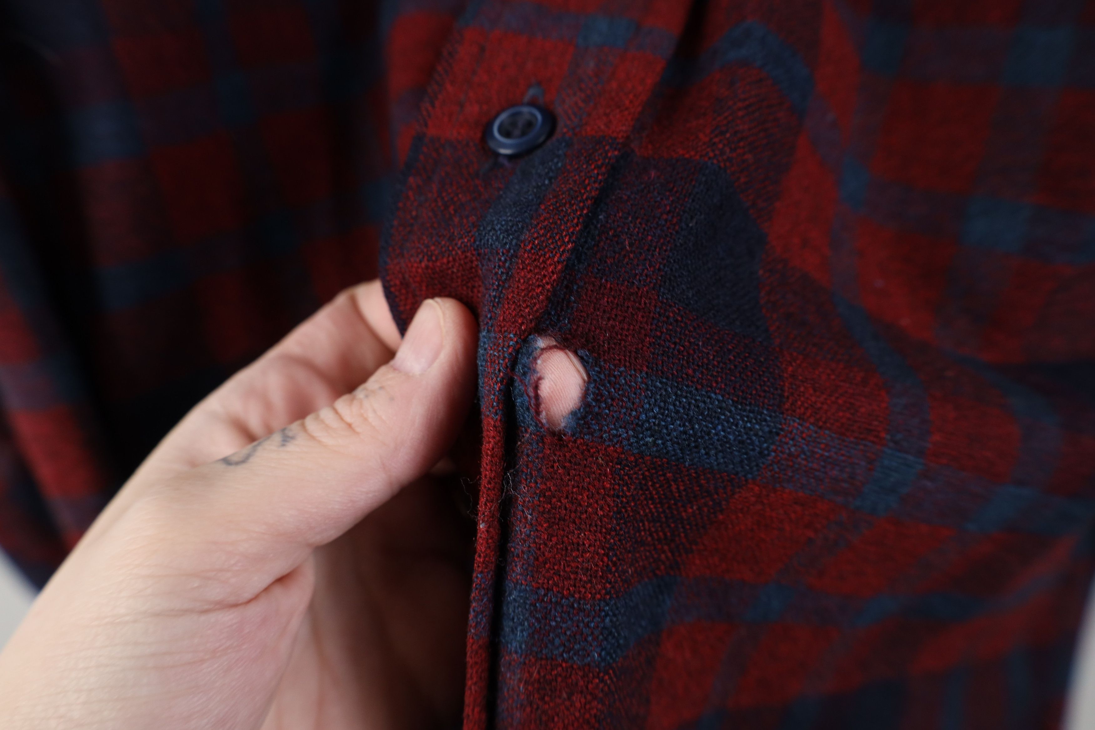 Pendleton Vintage 70s Pendleton Wool Knit Collared Button Shirt USA Size US M / EU 48-50 / 2 - 4 Thumbnail
