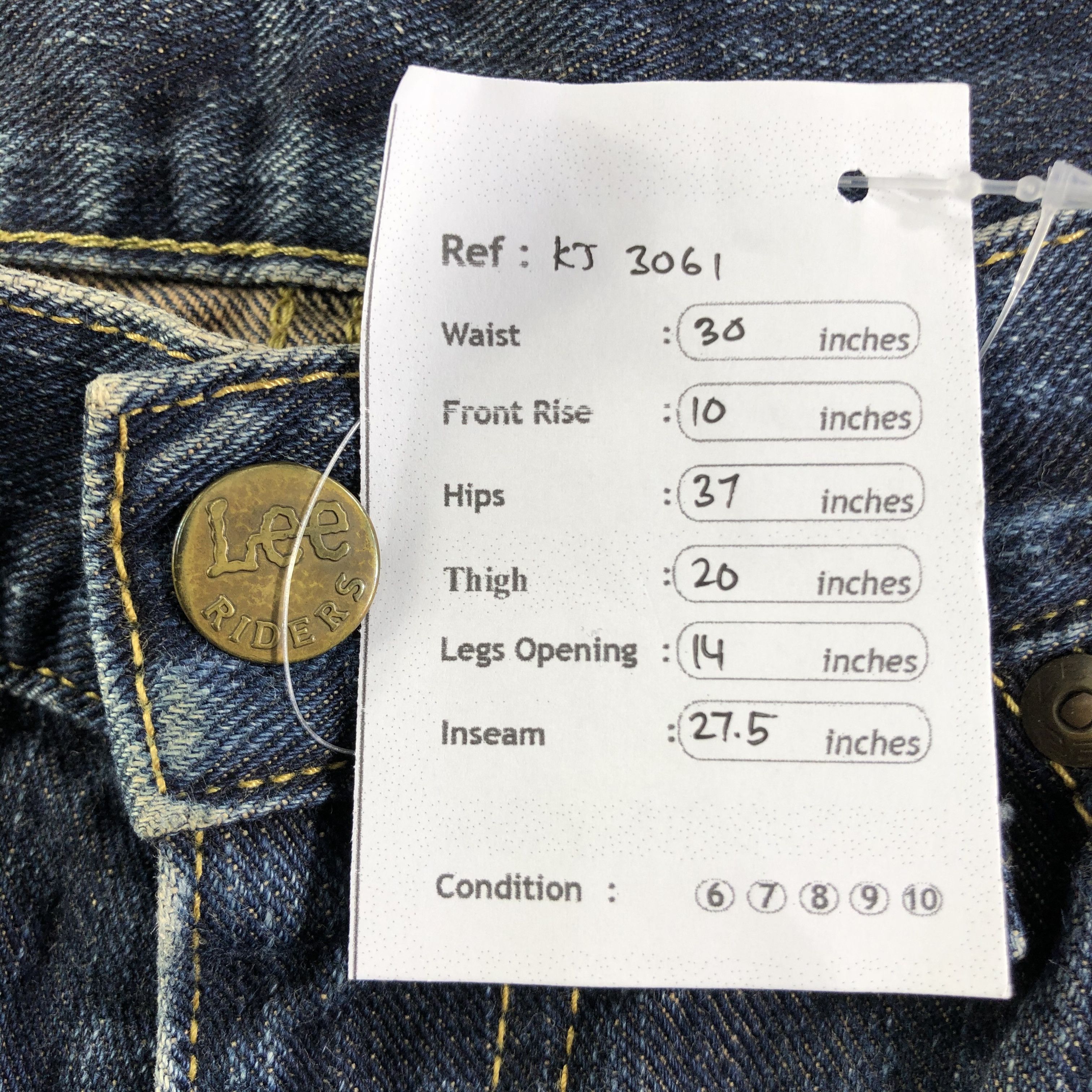 Lee Vintage Lee Riders Jeans Faded Blue Denim KJ3061 Size US 29 - 12 Thumbnail
