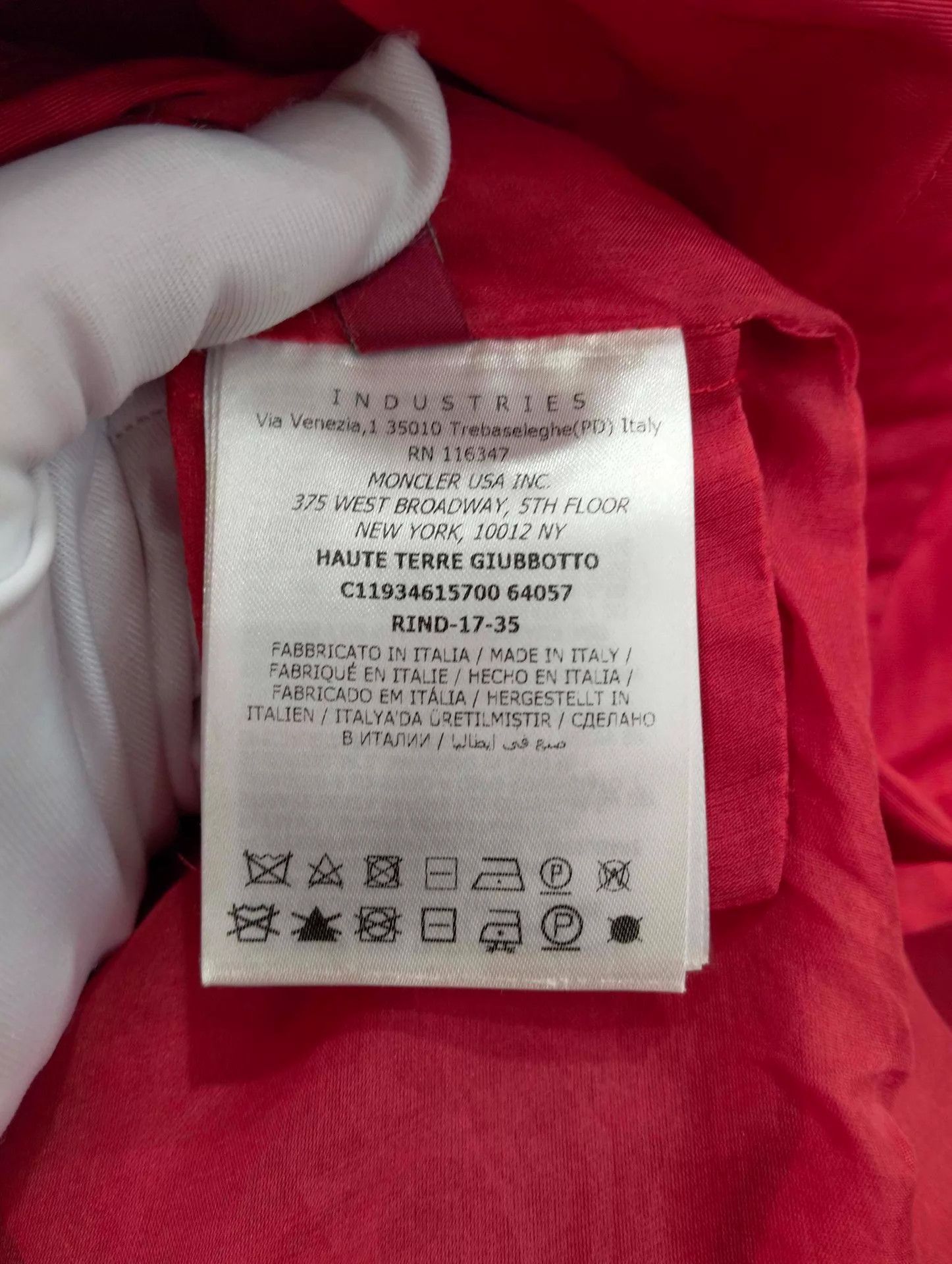 Moncler Moncler Red Trench Jacket Size 0 Size XS / US 0-2 / IT 36-38 - 5 Thumbnail