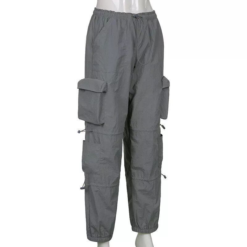 The Unbranded Brand Women s Cargo Joggers Pants Multiple Pockets Saggy Size 26" / US 2 / IT 38 - 1 Thumbnail