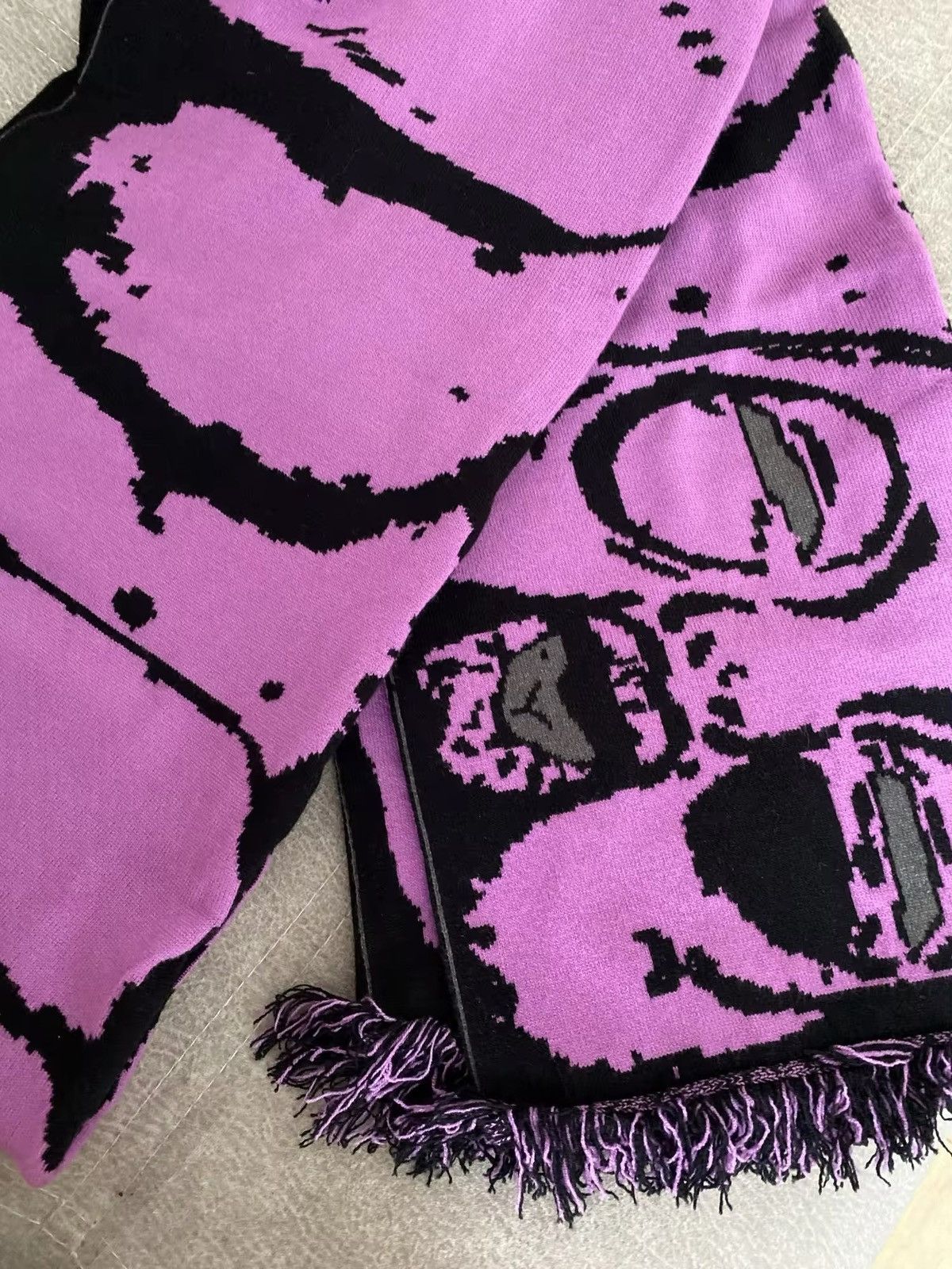 Japanese Brand × Vintage Gothic Anime Graphic Knitted Scarf Size ONE SIZE - 7 Thumbnail