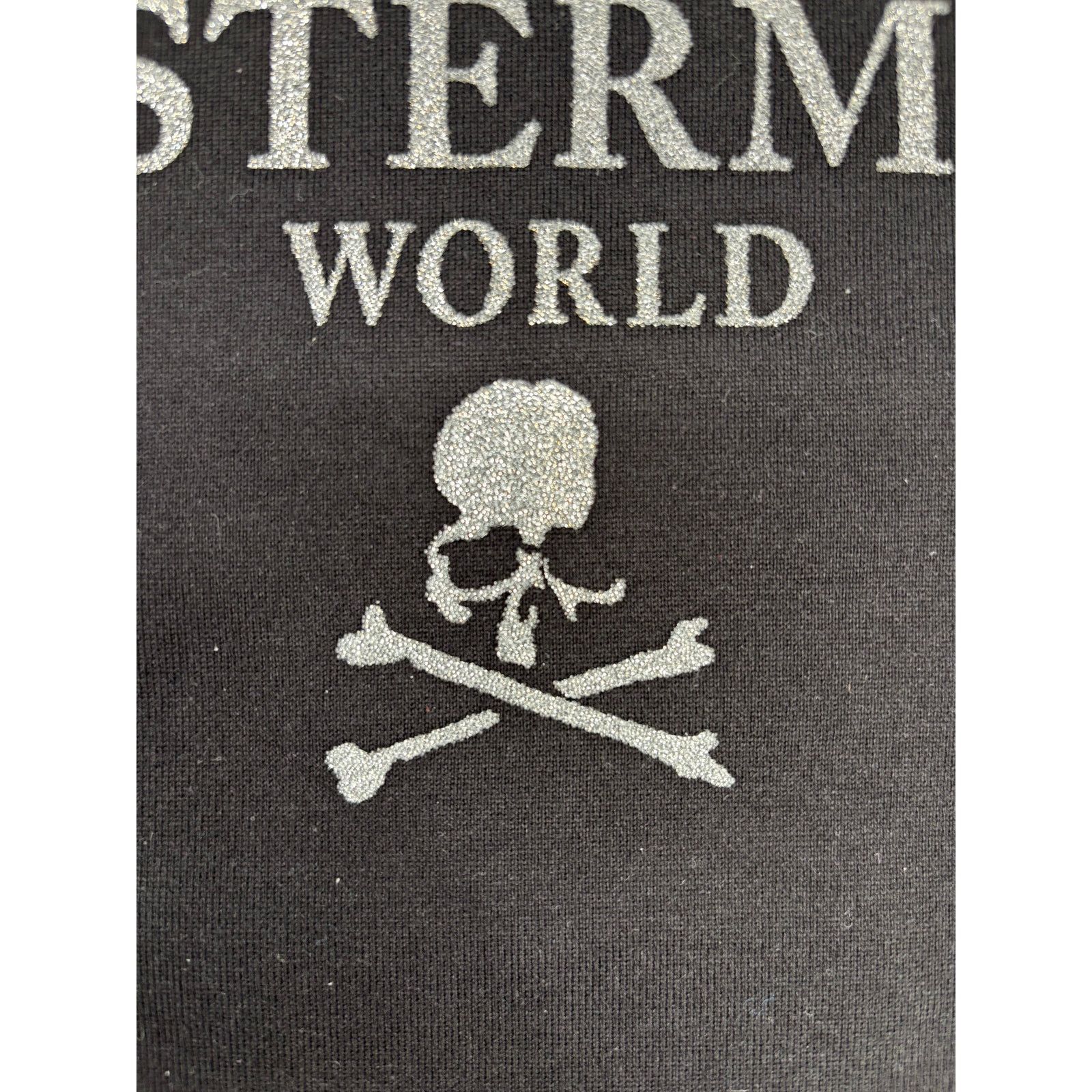 Mastermind Japan Mastermind World Felt Sparkle Logo Black T-Shirt Size Small Size US S / EU 44-46 / 1 - 7 Thumbnail