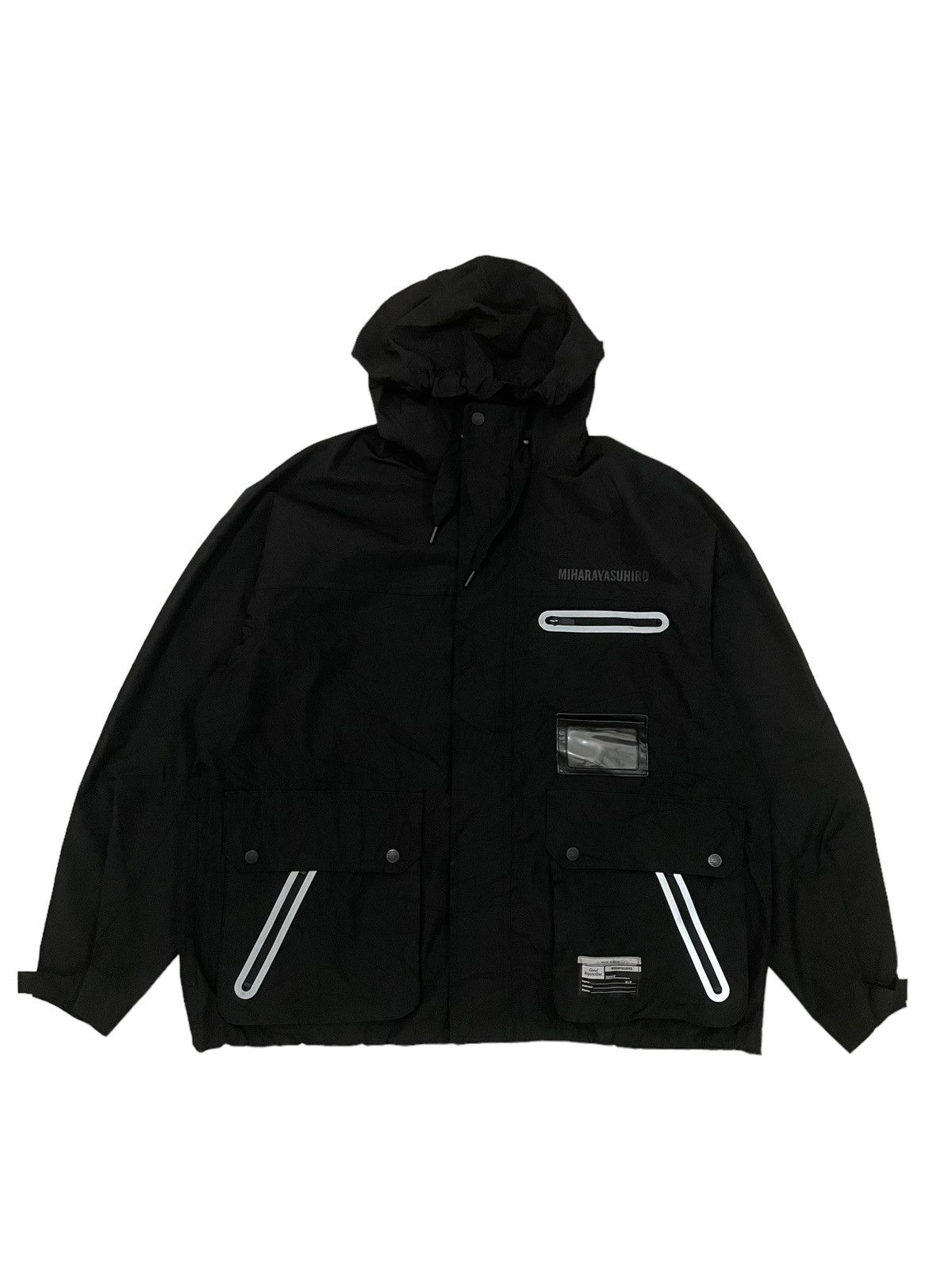 image of Maison Mihara Yasuhiro x Miharayasuhiro Maison Miharayasuhiro Techtical Waterproof Jacket in Black 