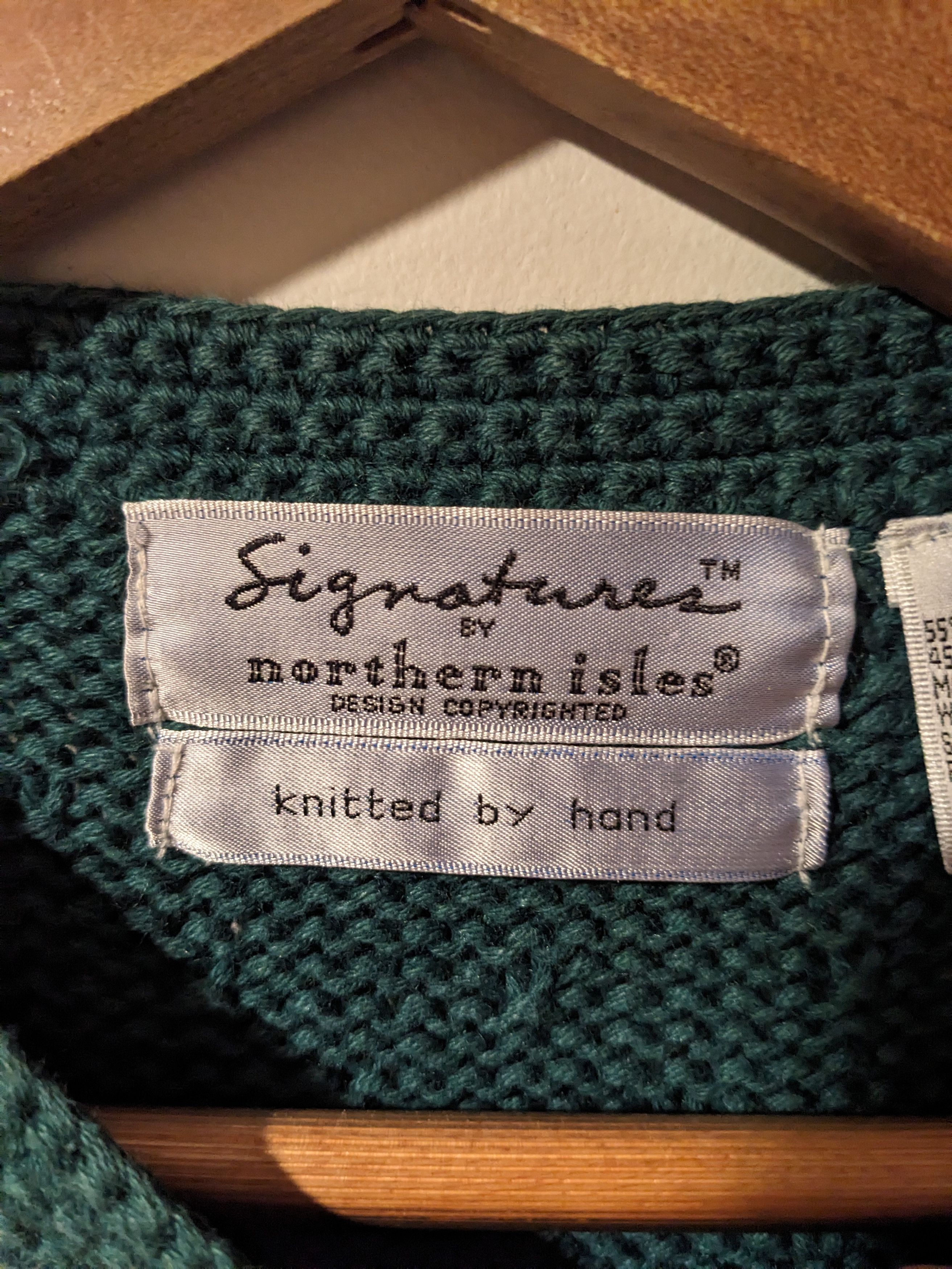 Vintage Vintage 90s Signatures Northern Isles Cat Cardigan Sweater Size L / US 10 / IT 46 - 2 Thumbnail