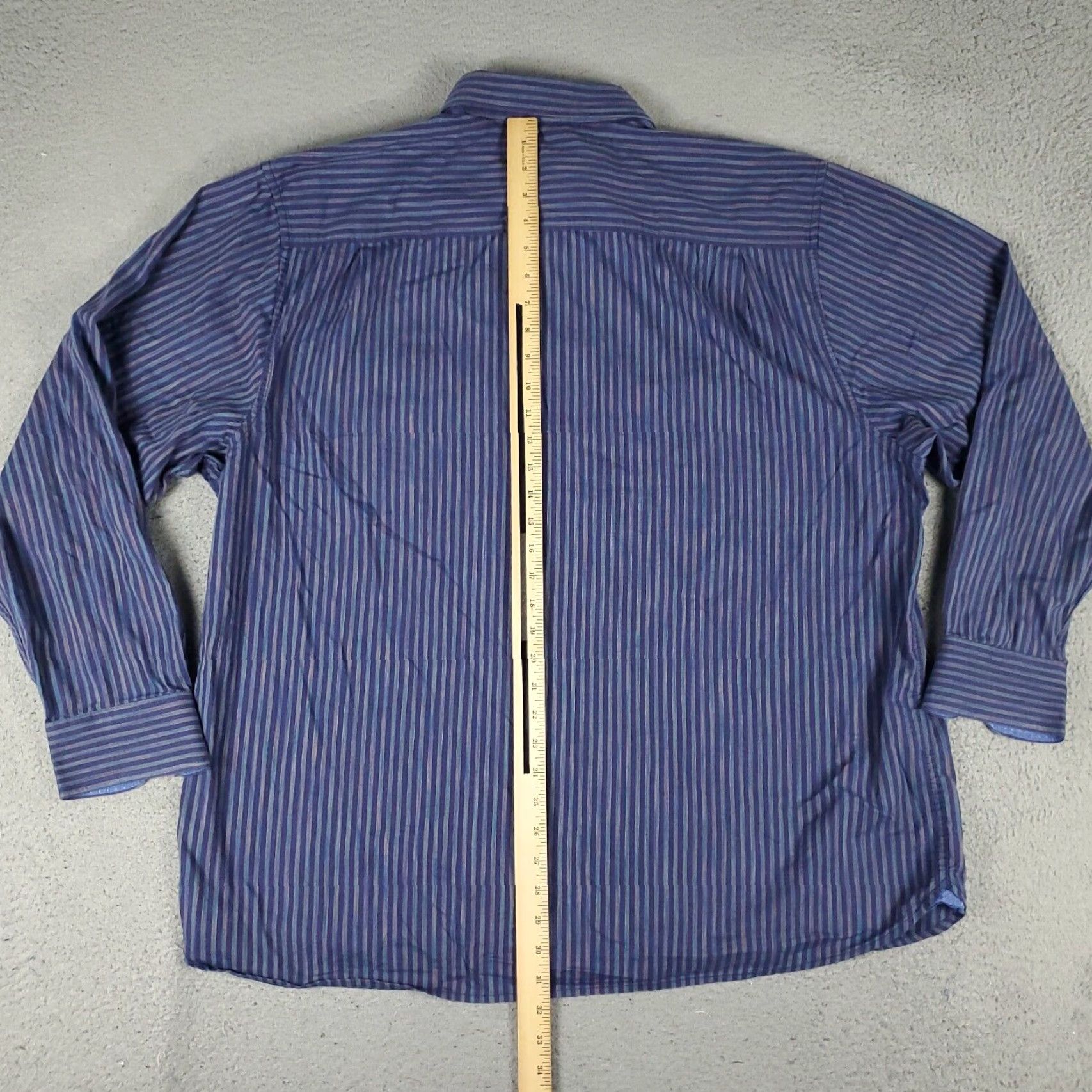 Tommy Bahama Tommy Bahama Shirt Mens 2XL Purple Striped Cotton Button Up Long Sleeve Size US XXL / EU 58 / 5 - 3 Thumbnail