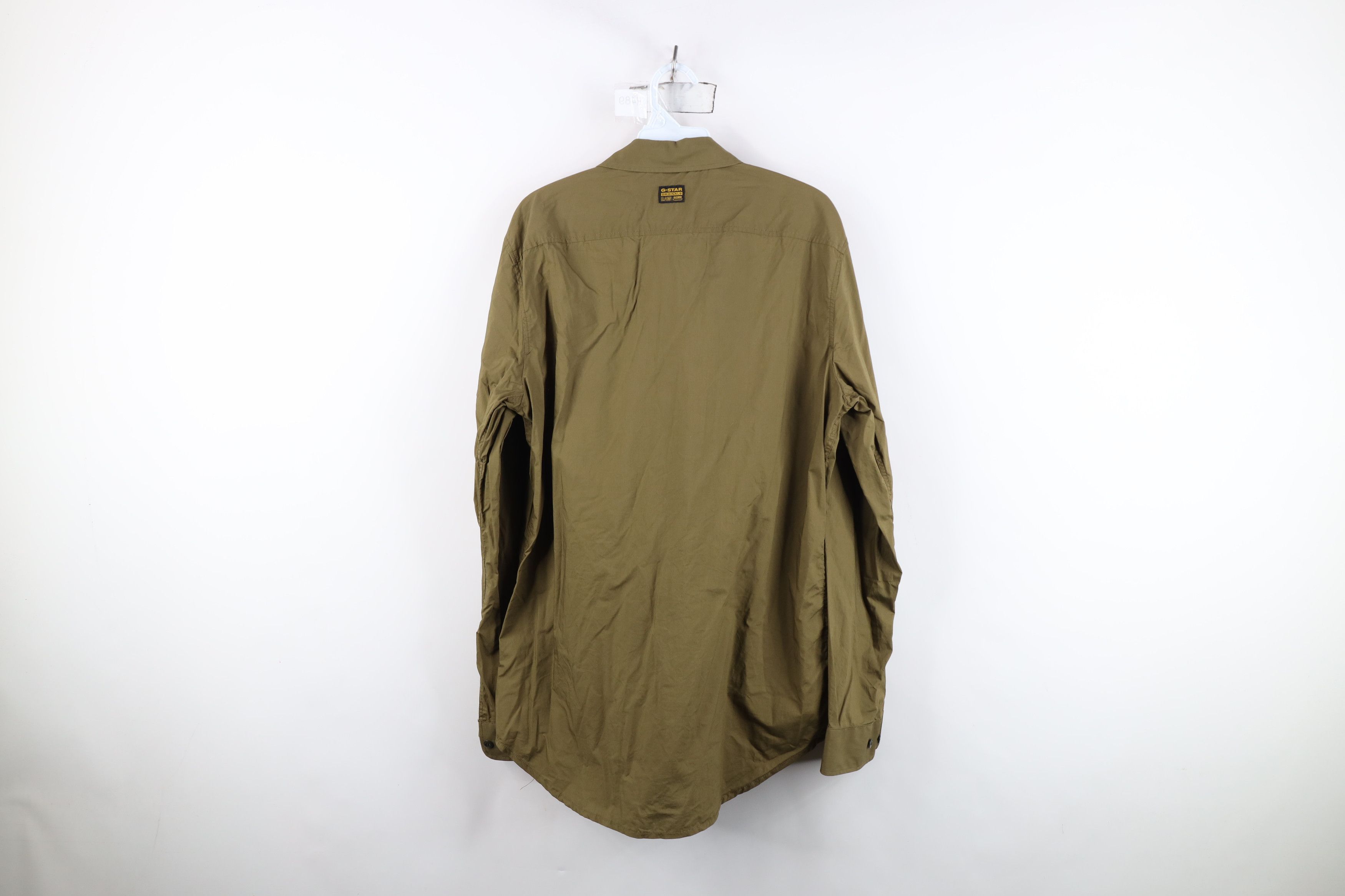 G-Star G Star Raw Spell Double Pocket Collared Button Shirt Green Size US L / EU 52-54 / 3 - 12 Thumbnail
