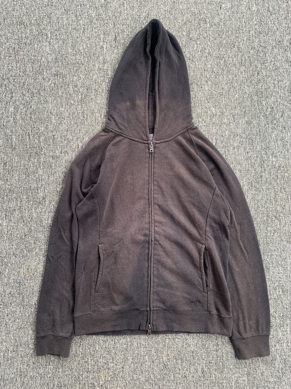 wjk WJK Japanese Sunfaded Distressed Black Jacket Hoodie Size M / US 6-8 / IT 42-44 - 8 Thumbnail