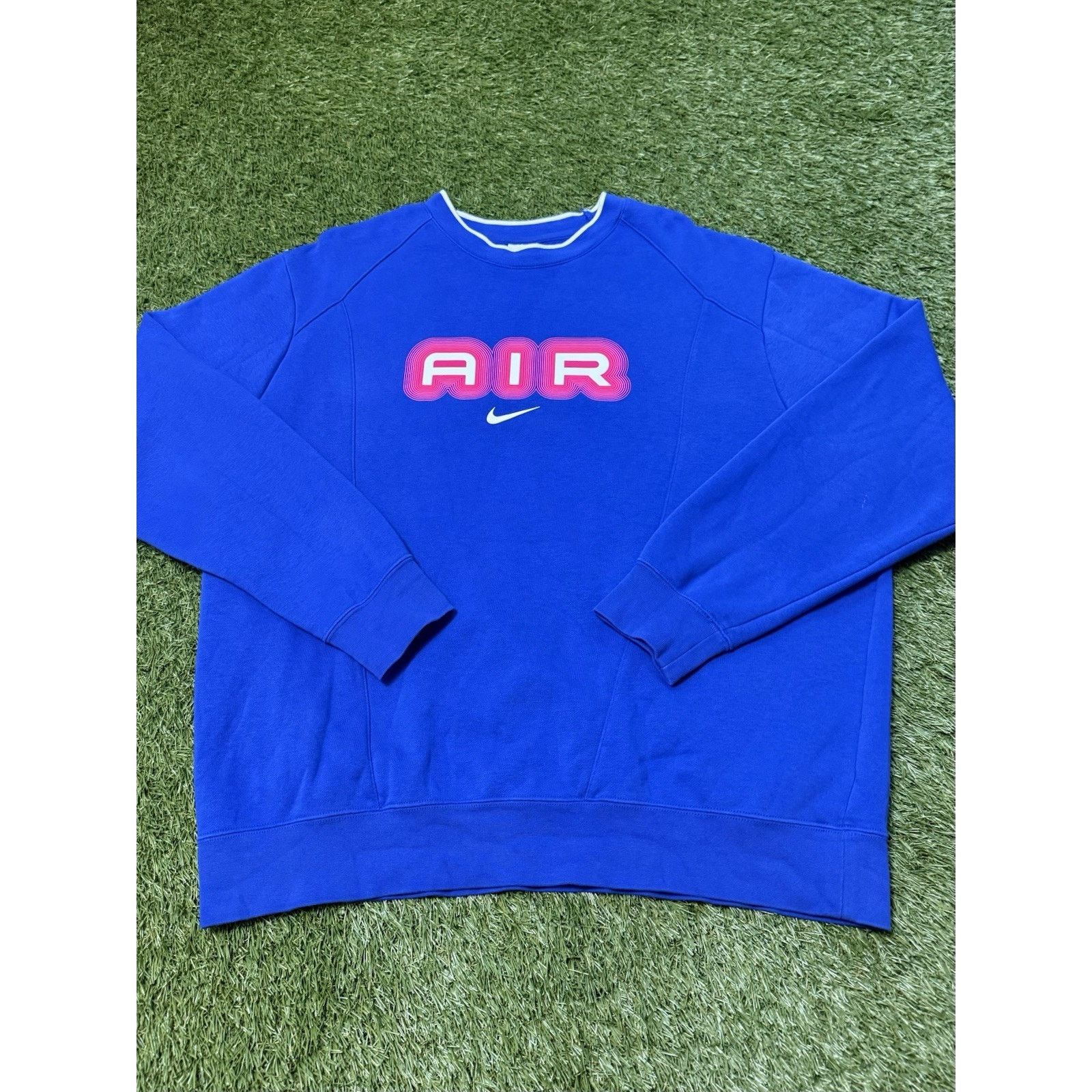 Nike Nike Center Swoosh Pullover Crew Neck Long Sleeve Blue XL Size US XL / EU 56 / 4 - 2 Thumbnail