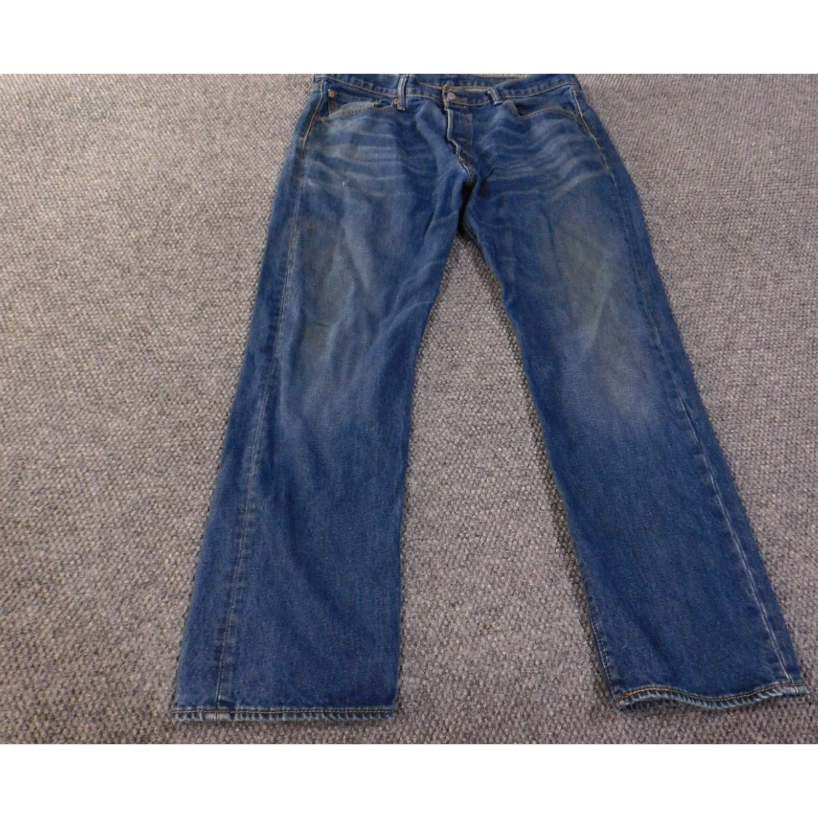 Levi's Levi's 501 Jeans Mens 38x32 Blue Straight Button Fly Denim Retro Y2K Classic Straight Jeans Mens Regular Blue Levi's 501 Retro Style Mens Size US 38 / EU 54 - 2 Thumbnail