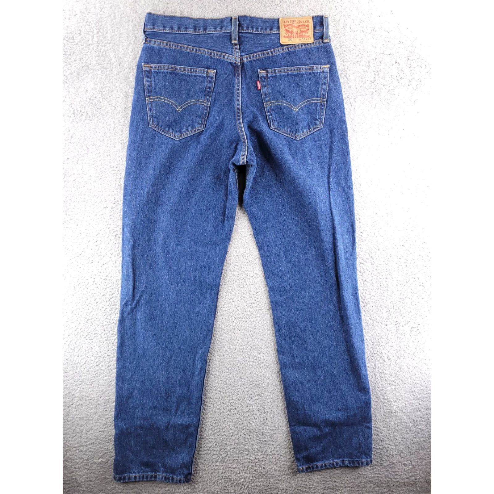 Levi's Levi's 550 Jeans Mens 34x35 Blue Slim Straight Medium Wash Blue Denim Jeans Slim Jeans Mens DJN Size US 34 / EU 50 - 2 Thumbnail