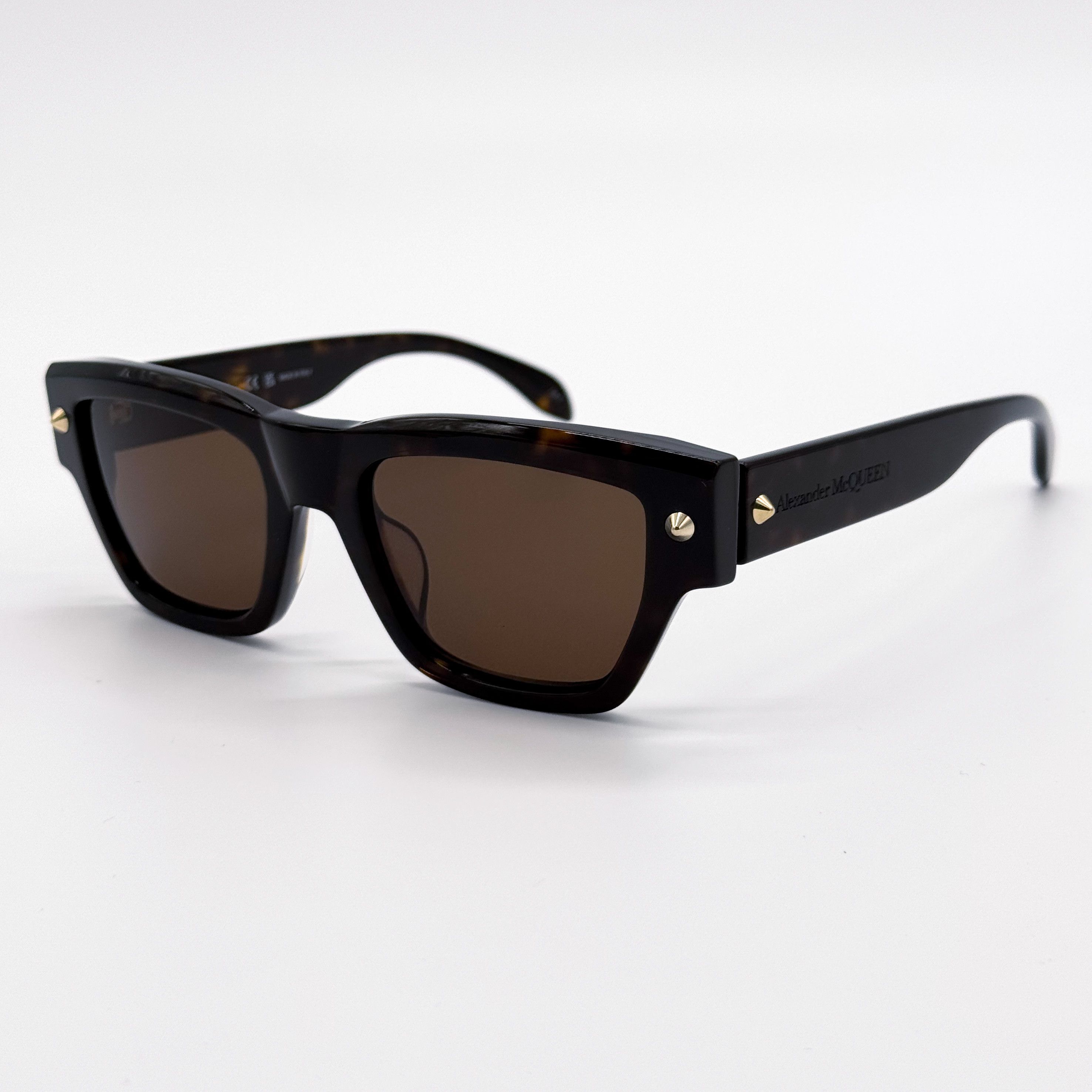 Alexander McQueen NEW ALEXANDER MCQUEEN AM0409S 002 HAVANA SUNGLASSES Size ONE SIZE - 2 Thumbnail