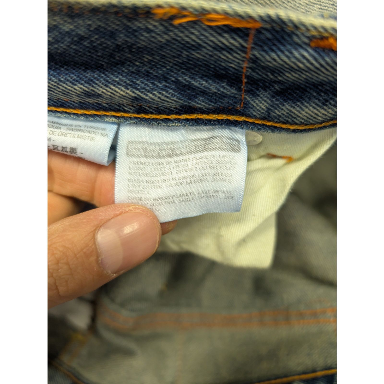 Heron Preston o1rshd1 Levi's 501 Vintage Wash Denim Jeans in Blue Size US 28 / EU 44 - 14 Thumbnail