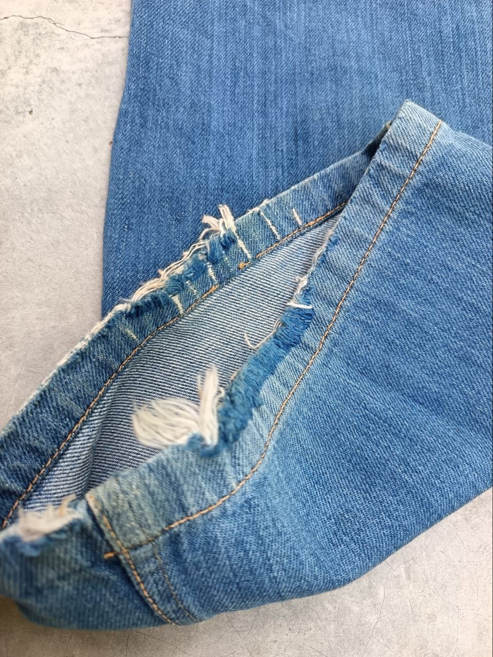 Vintage Rare vintage 70s Cisco salvage boot cut flare jeans Size US 31 - 7 Thumbnail