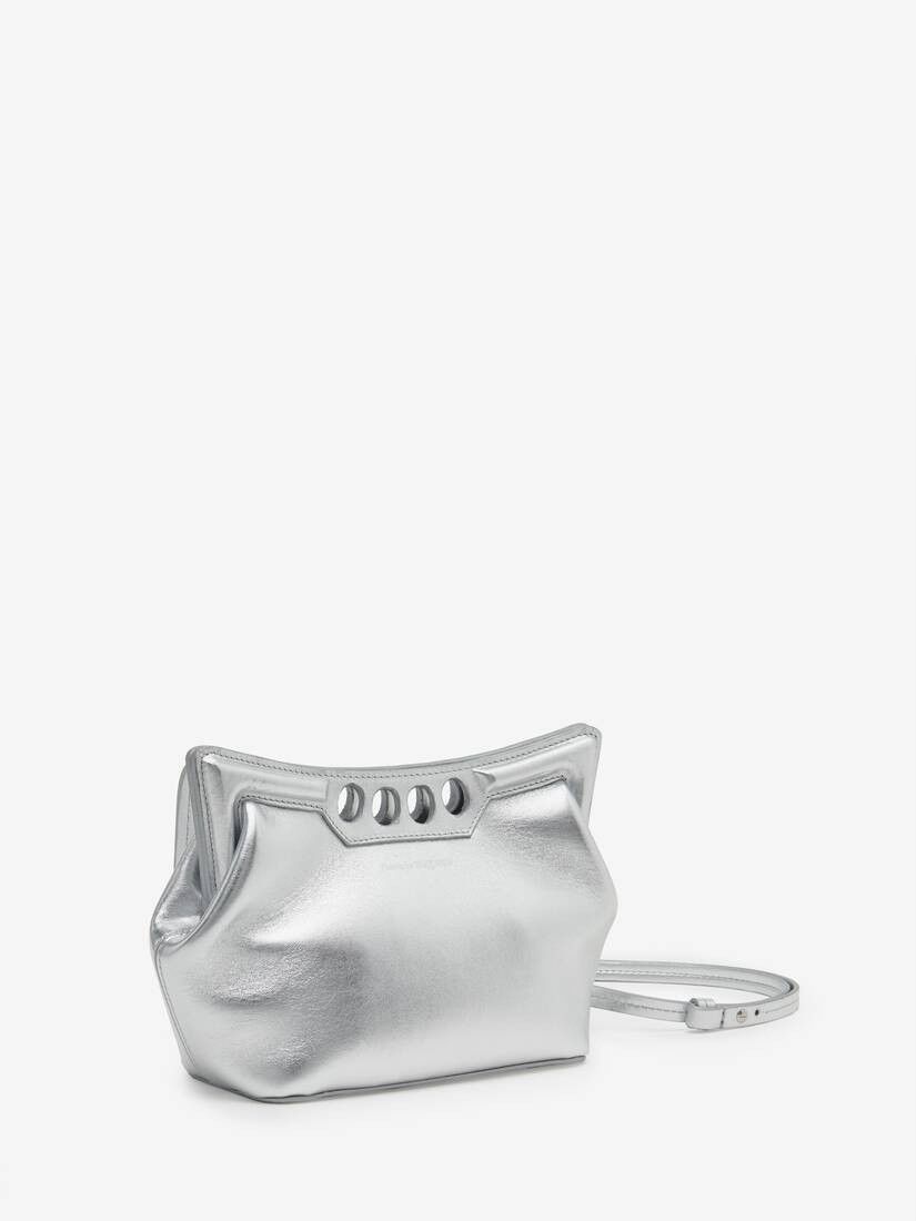 Alexander McQueen o1w1db10925 Size: OS/The Peak Bag Small in Silver Size ONE SIZE - 3 Thumbnail
