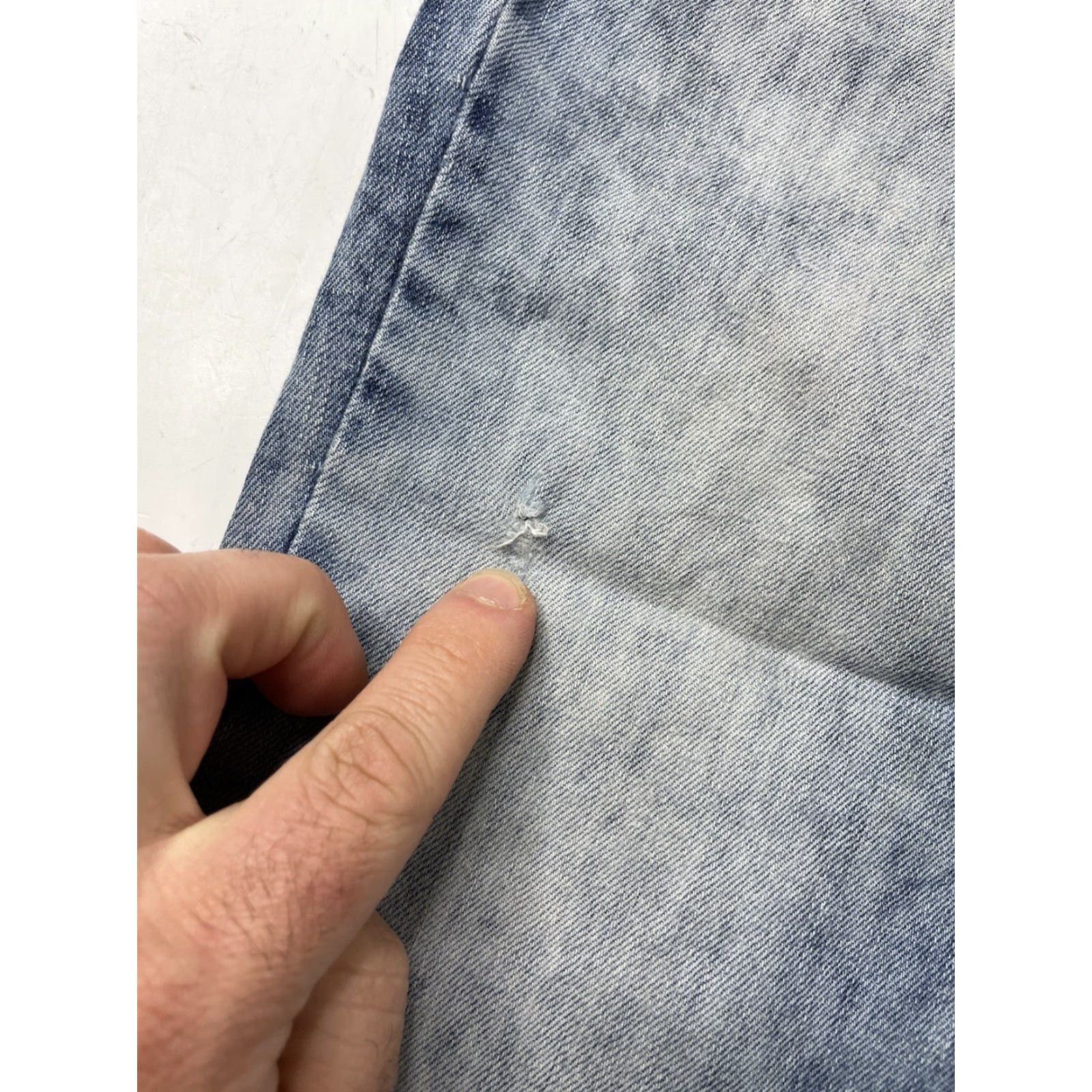 True Religion True Religion Womens Jeans Slim Distressed Denim 18 Blue Slim Fit Low Y2K Stain Hole, Regular Size 18 Womens Jeans Size 40" / US 18 - 5 Thumbnail
