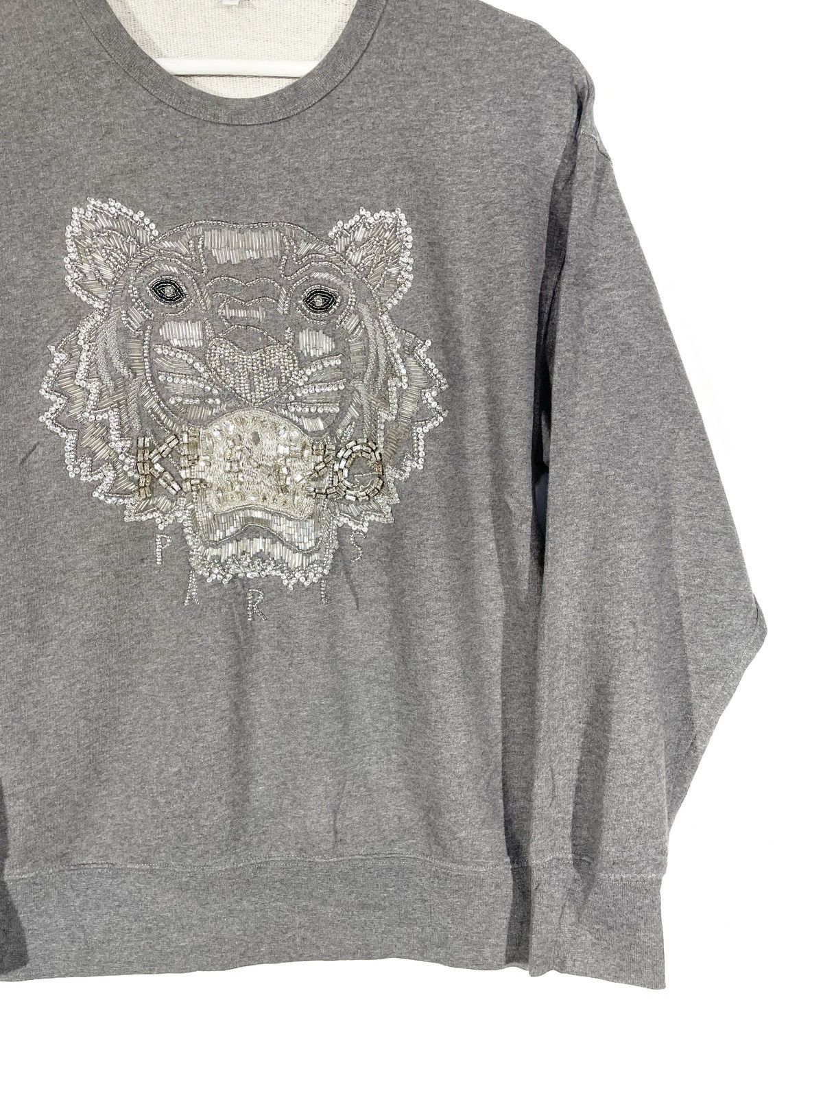 Kenzo Kenzo Women Gray Big Logo Sweatshirt Size S Breadstick Size S / US 4 / IT 40 - 3 Thumbnail
