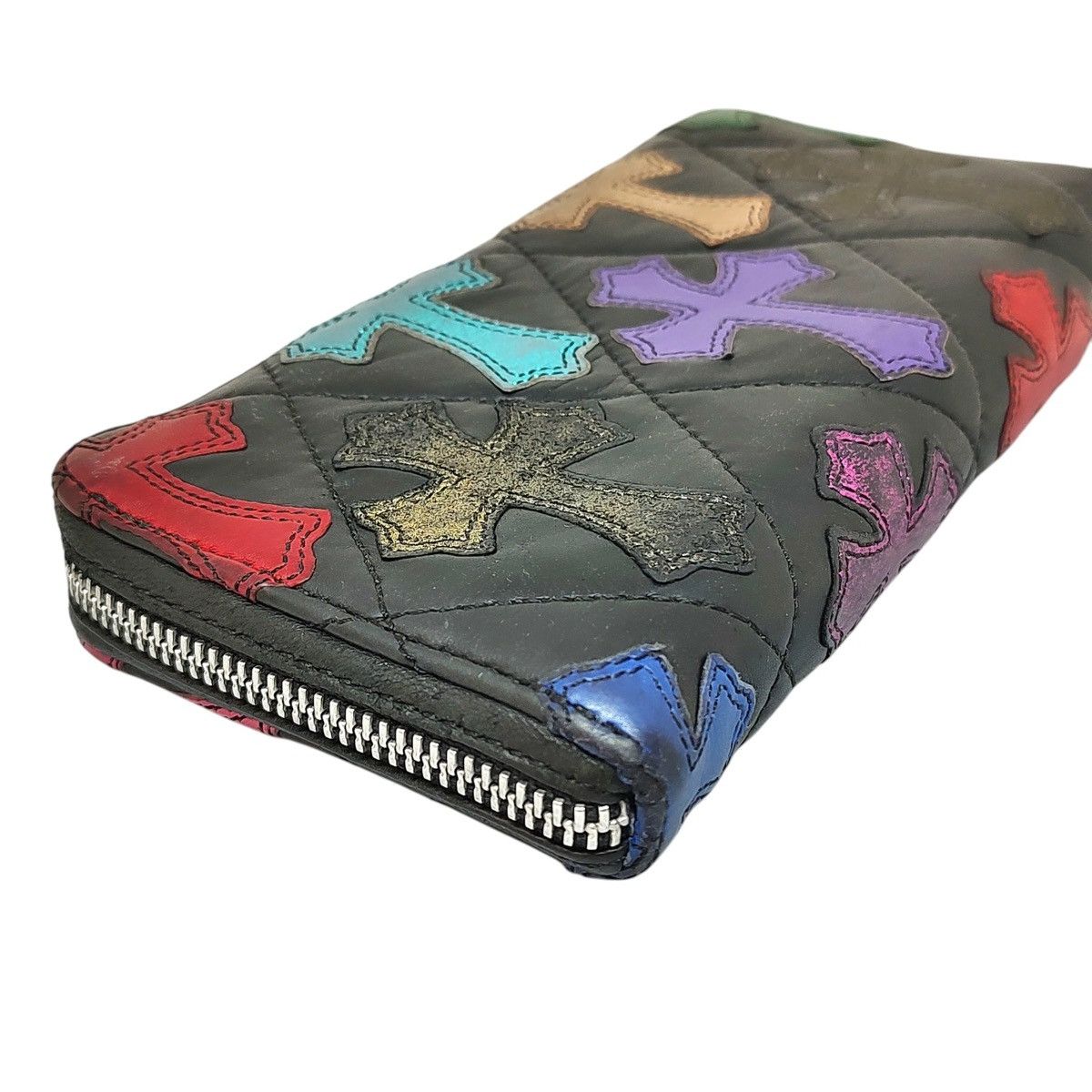 Chrome Hearts Chrome Hearts Multi cross leather patch cemetery wallet Size ONE SIZE - 4 Thumbnail