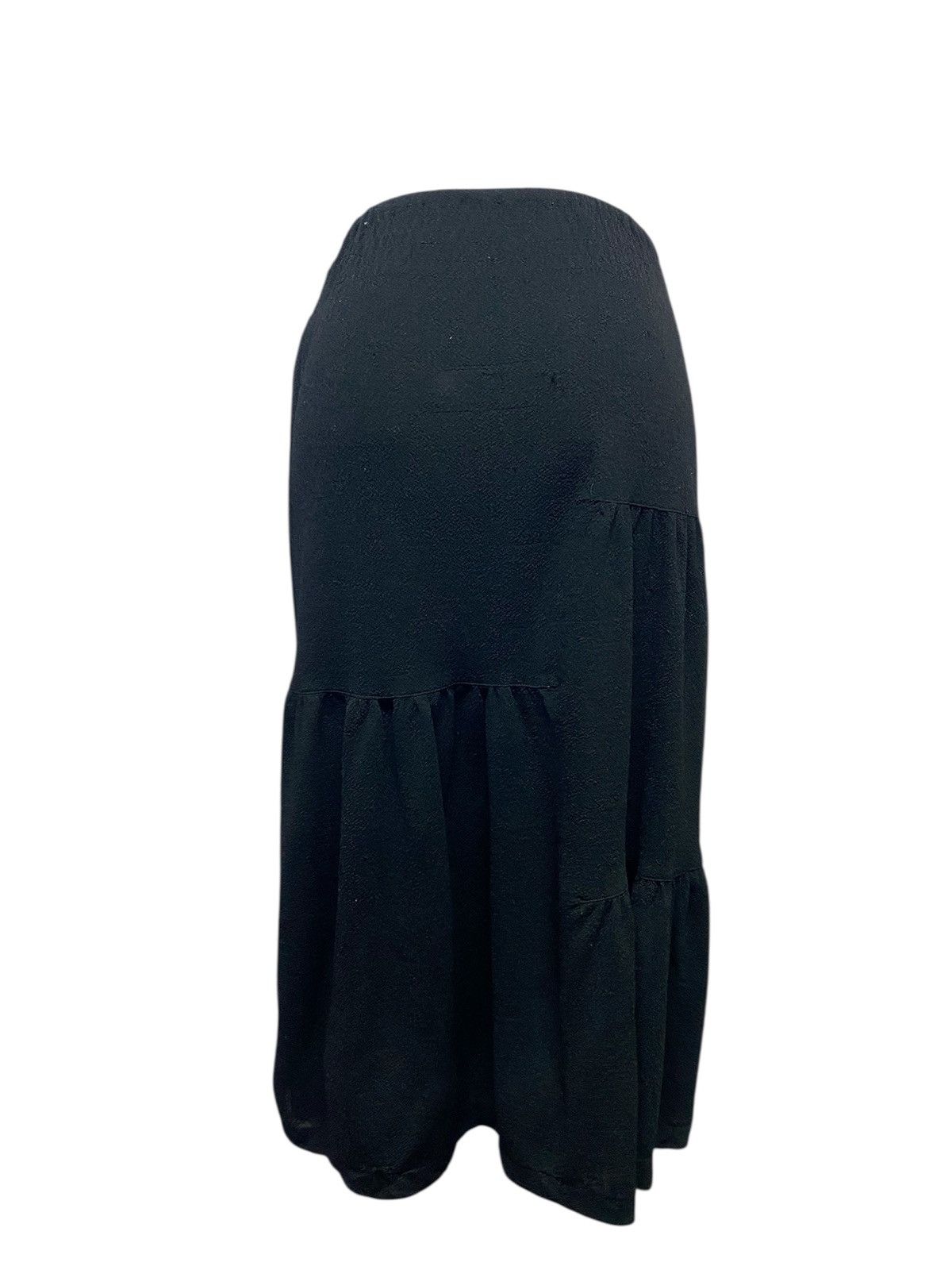 Issey Miyake Vintage ISSEY MIYAKE JAPAN. BLACK POLY GATHER FLARE SKIRT Size 23" - 11 Thumbnail