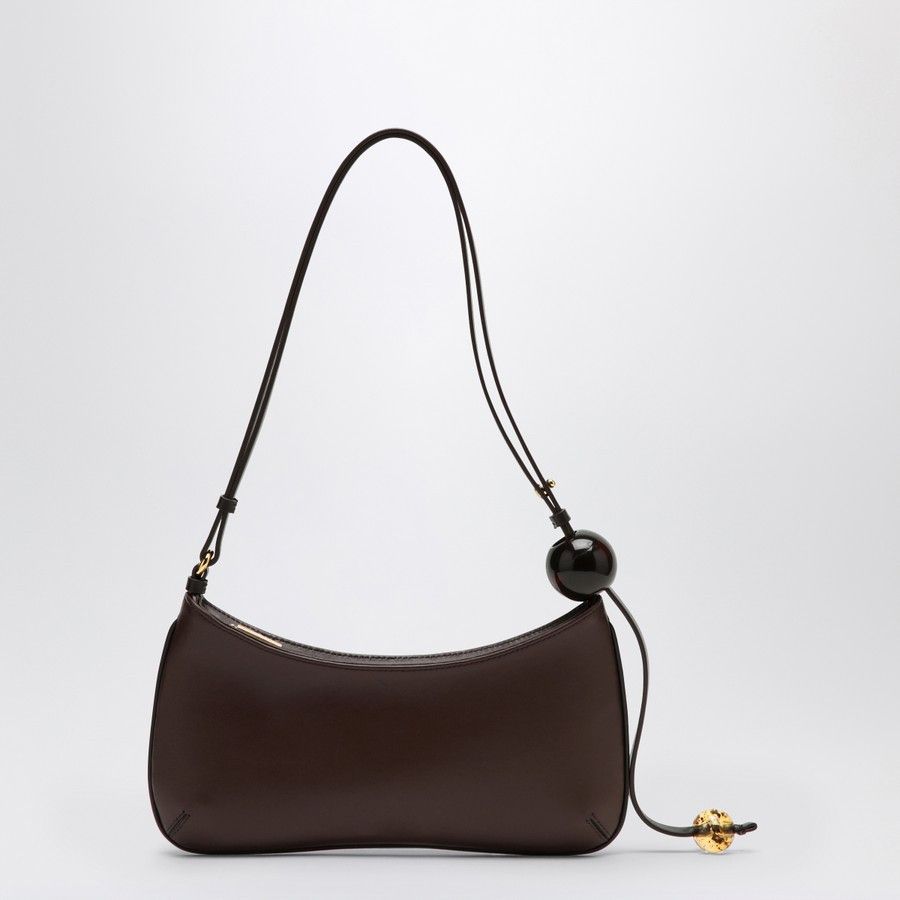 Jacquemus o1d2blof0824 Size: OS / Le Bisou Leather Bag in Dark Brown Size ONE SIZE - 3 Thumbnail