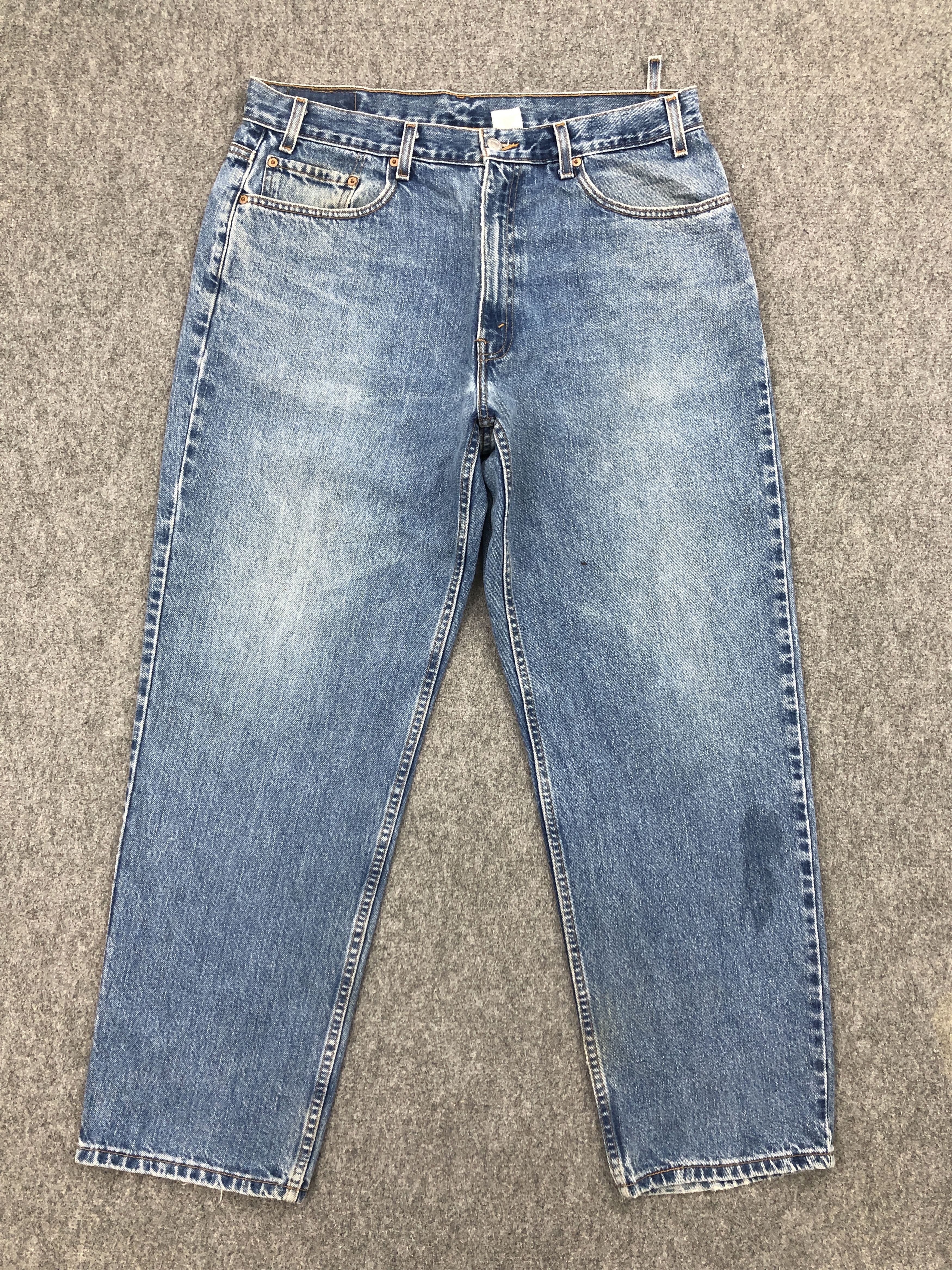 Levi's Faded Blue Vintage 90s Levi's 550 jeans DP2306 Size US 35 - 1 Thumbnail