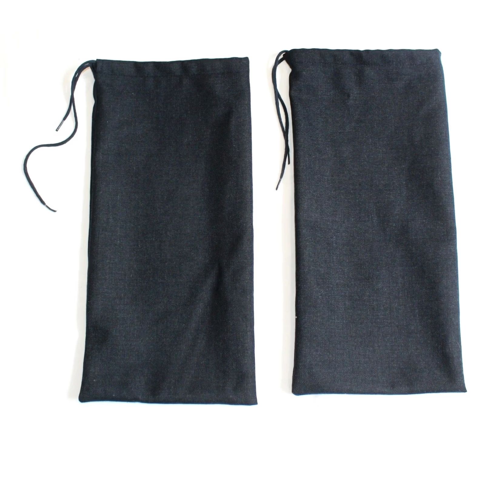 J.M. Weston Shoe Dust Bag Set Navy Blue Cotton Pair Drawstring Cloth Tie, Men's — image 3 of 4
