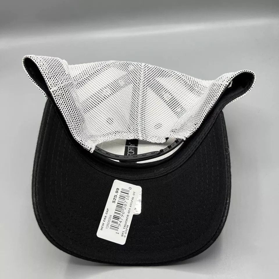 New Era Atlanta Falcons Trucker Hat Men Black NFL Snap Back Cap New Size ONE SIZE - 6 Thumbnail