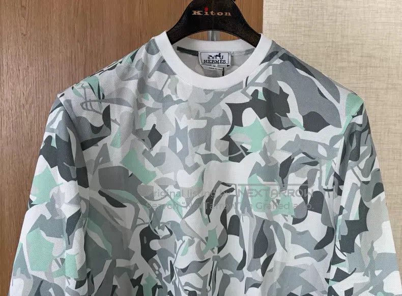 Hermes Hermes Men's Short Sleeve T-Shirt for Spring and Summer Size US M / EU 48-50 / 2 - 2 Thumbnail
