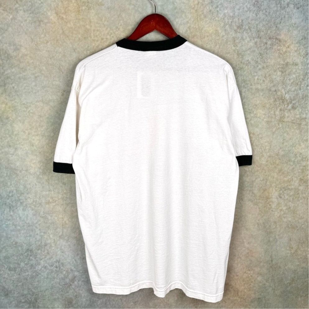 NFL × Vintage VTG Pittsburgh Steelers NFL T Shirt Mens Sz L Ringer White Size US L / EU 52-54 / 3 - 3 Thumbnail