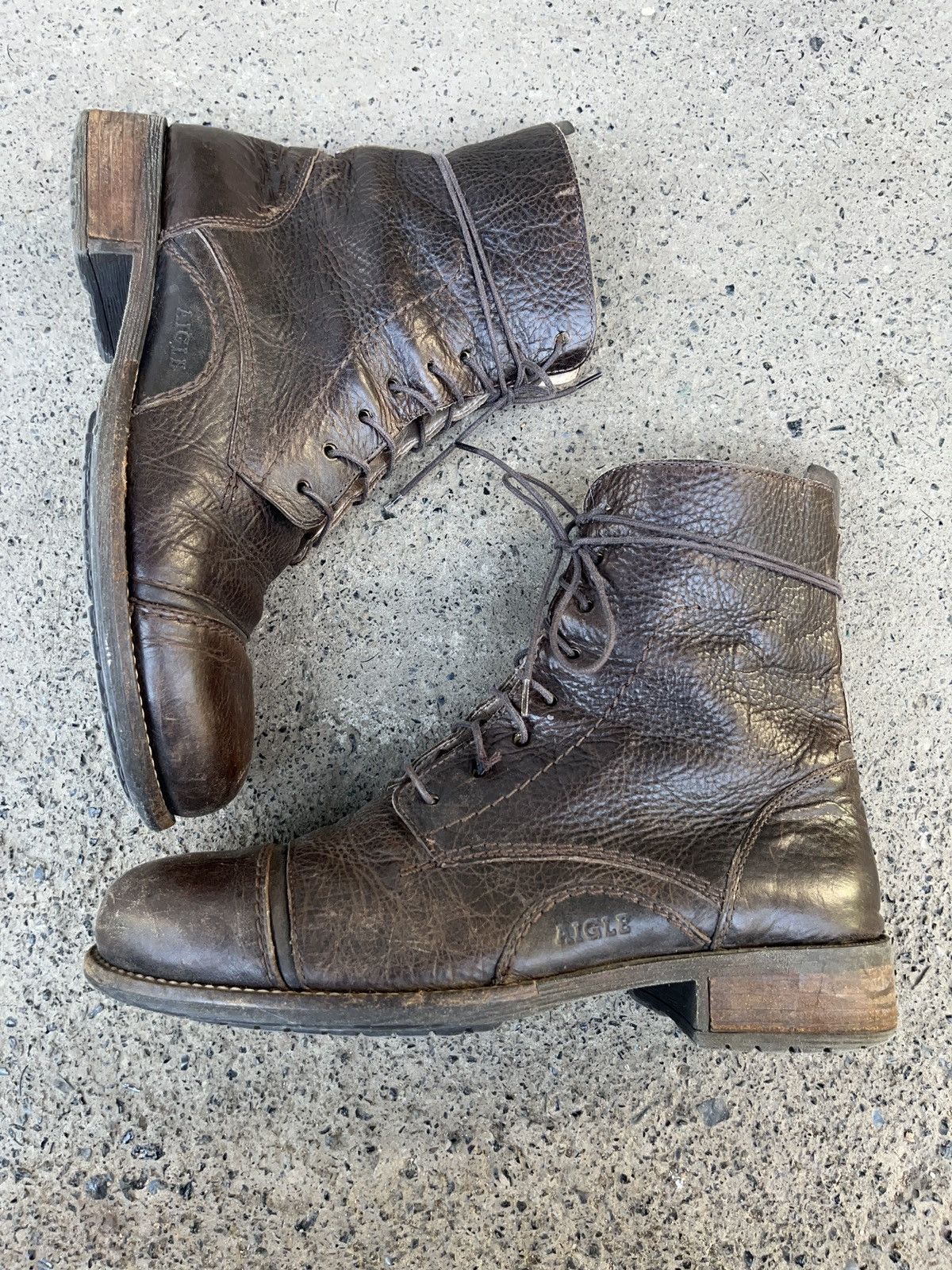 Aigle × Vintage Vintage Avant Garde Leather High Boots Size US 8 / EU 41 - 2 Thumbnail