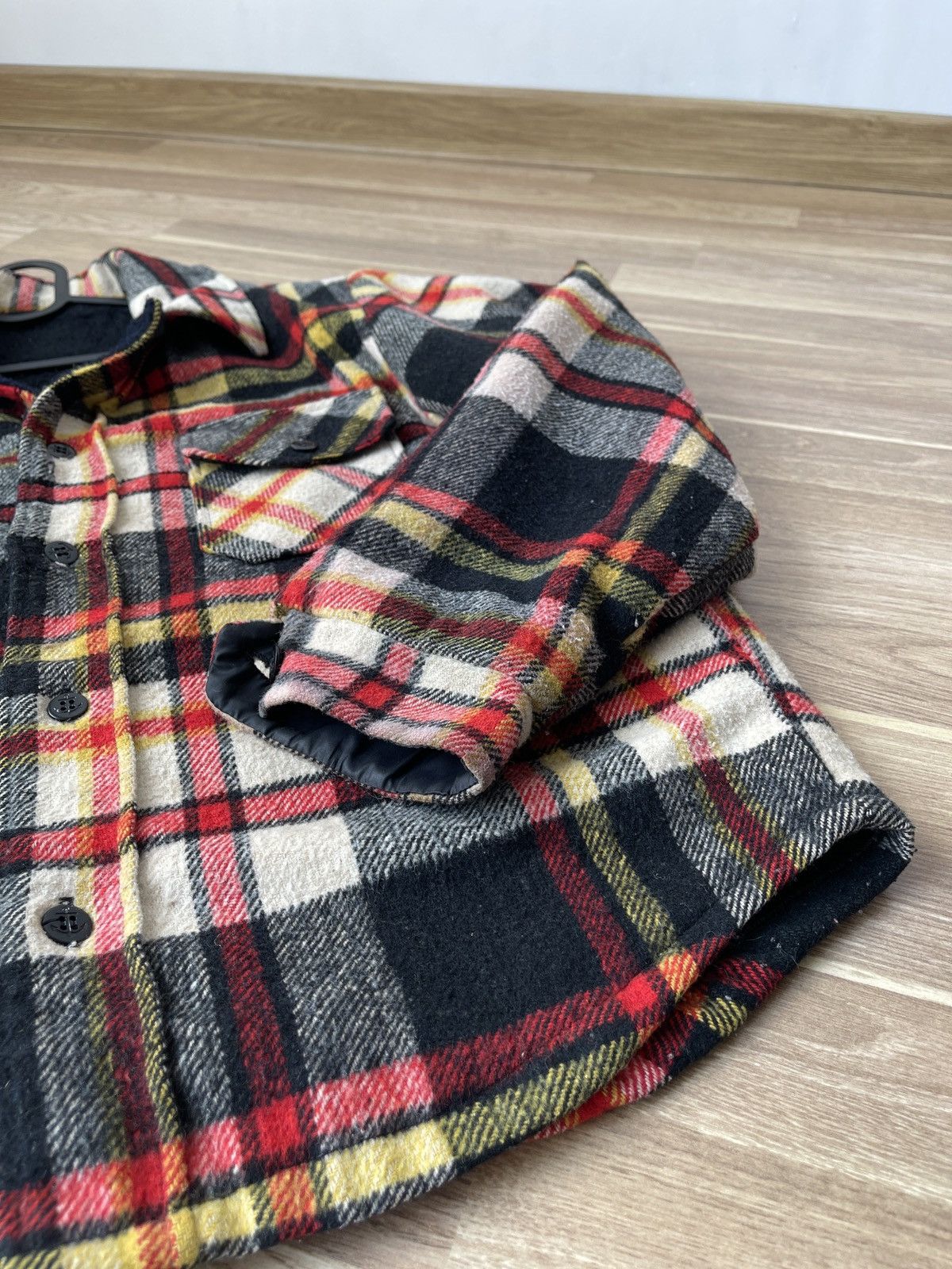 Proper Cloth × Vintage Vintage Proper Care Flannel Wool Fleece Jacket Size M USA Size US M / EU 48-50 / 2 - 5 Thumbnail