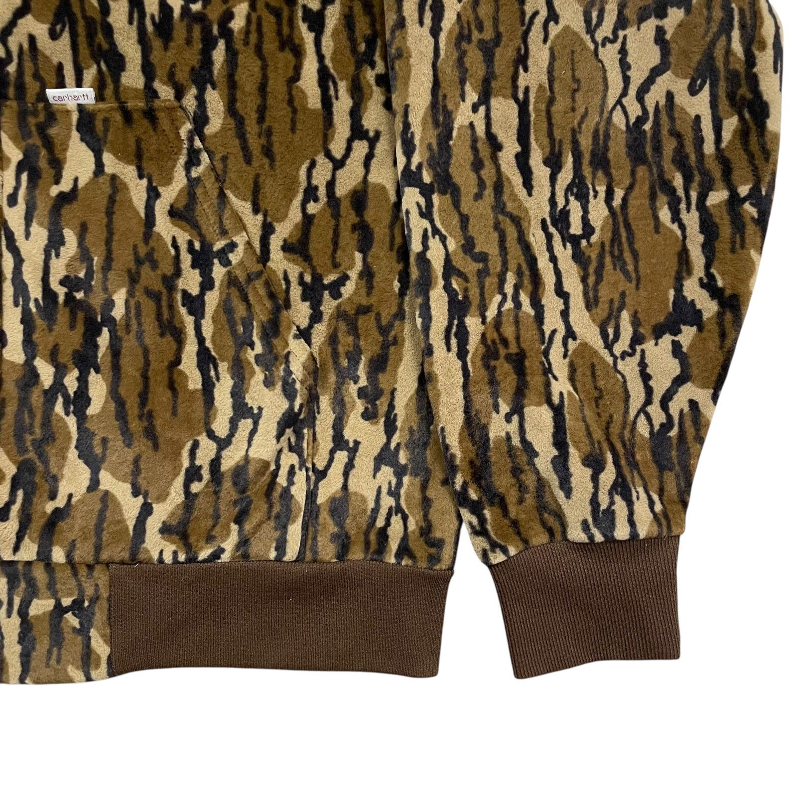 Carhartt RARE VTG 90s MOSSY OAK CAMO VELOUR FULL ZIP HOODED JACKET L Size US L / EU 52-54 / 3 - 4 Thumbnail