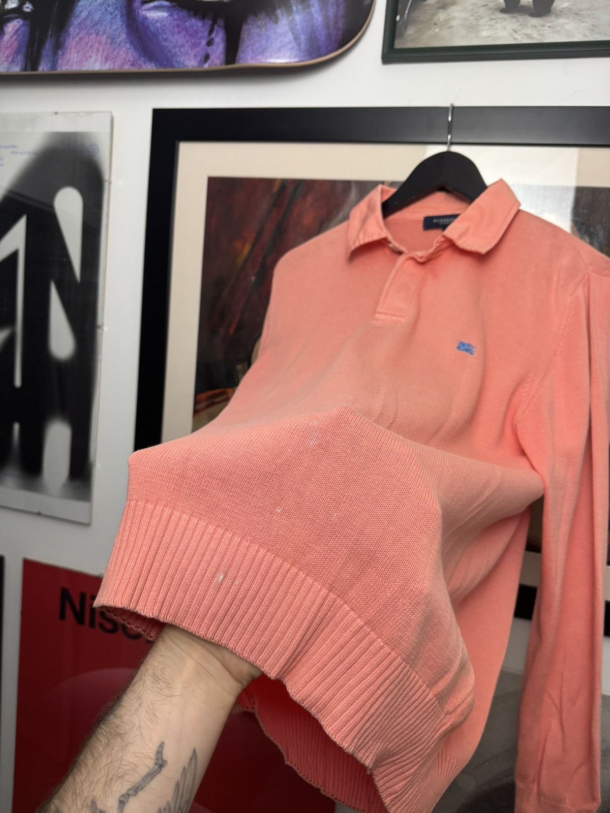 Burberry Burberry London Polo Knit Casual Mini Logo Designer Sweater Size US M / EU 48-50 / 2 - 6 Thumbnail