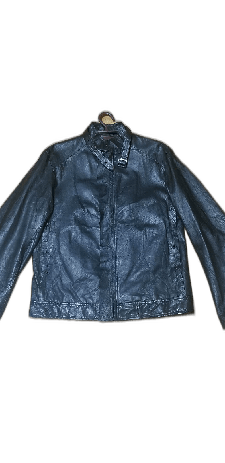 Yohji Yamamoto stylish black leather jacket by Yohji Yamamoto Size US M / EU 48-50 / 2 - 1 Thumbnail