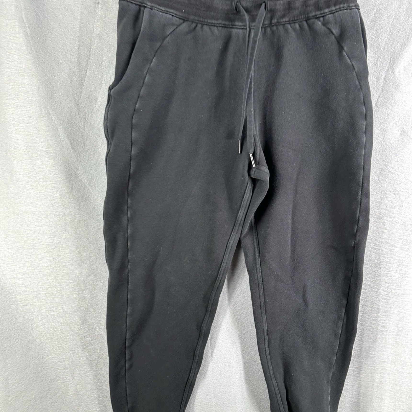 Lululemon Lululemon High-Rise Jogger Pants Womens 6 Fleece Black Tie Waist Taper READ DET Size 28" / US 6 / IT 42 - 3 Thumbnail