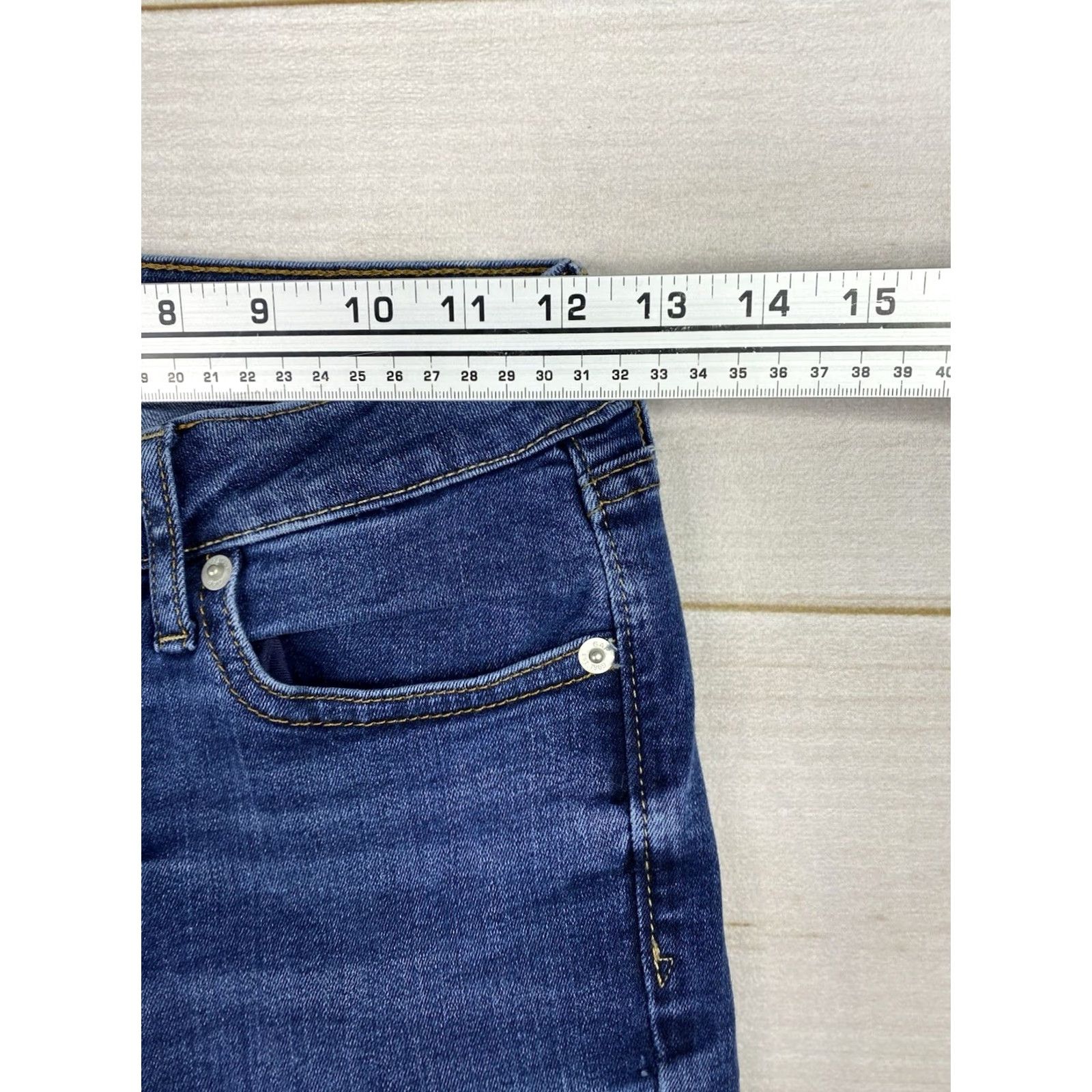 Gap Gap 1969 Jeans Skinny 0/25 Blue Denim Pocket Stretch Women Adult Regular Size 25" / US 0 / IT 36 - 6 Thumbnail