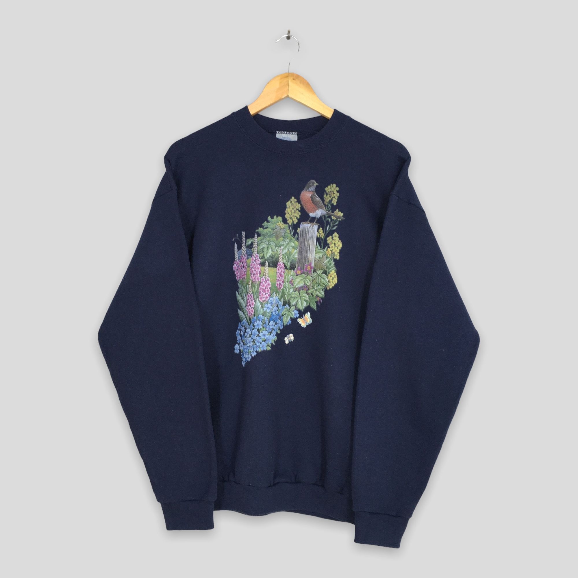 Habitat Vintage Flower Bird Garden View Sweatshirt Large Size US L / EU 52-54 / 3 - 1 Thumbnail