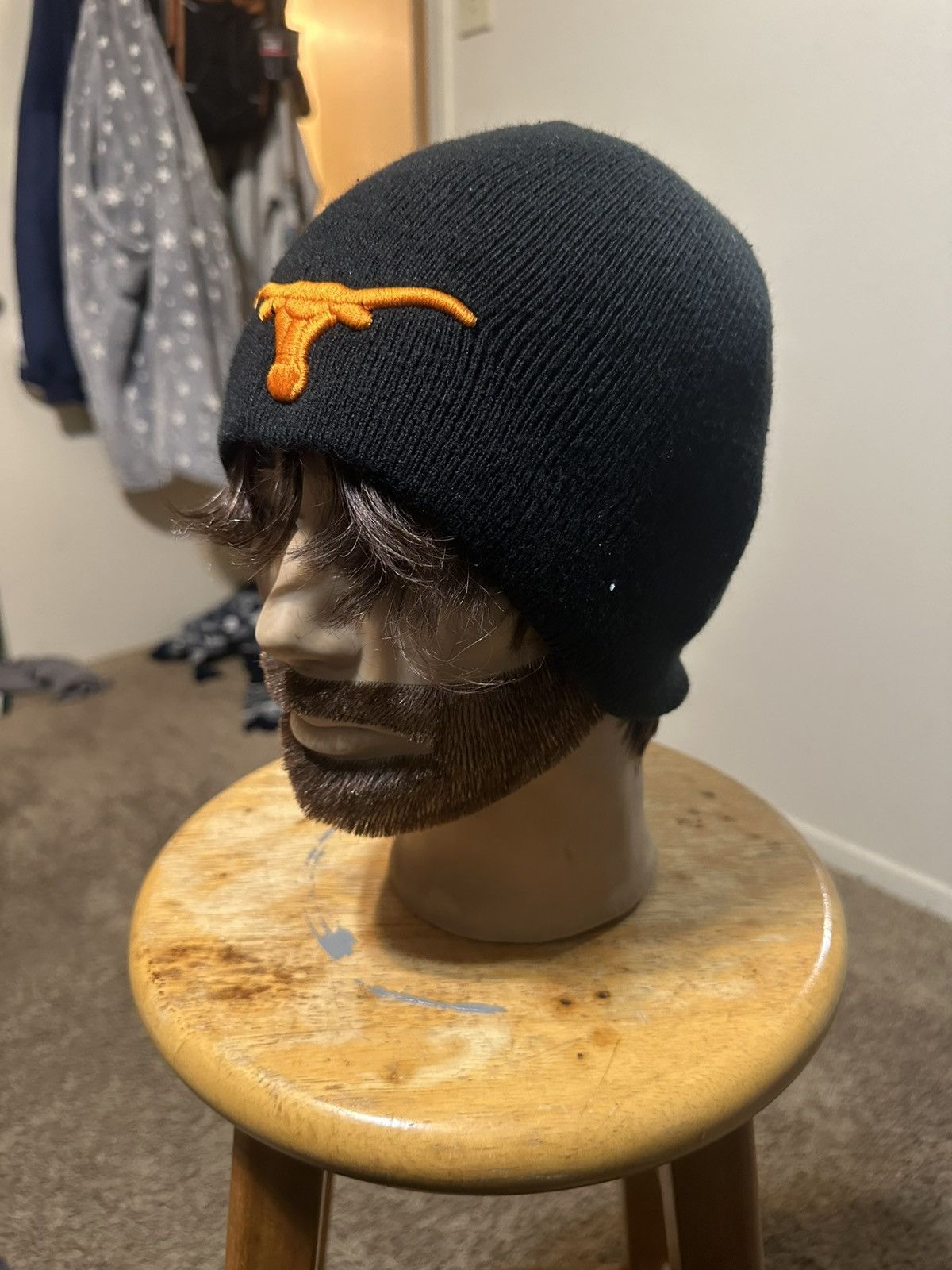 NCAA Vintage NCAA Texas Longhorns “triple black” beanie hat 90s Size ONE SIZE - 6 Thumbnail