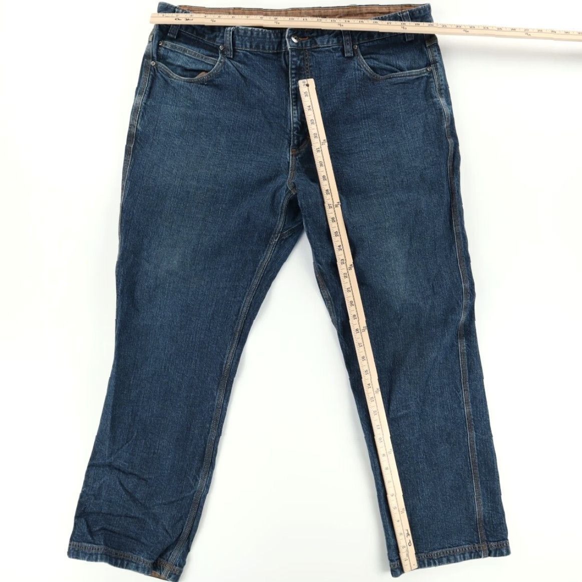 Duluth Trading Company Duluth Trading Stretch Ballroom Denim Jeans Blue Men's 40 Regular Fit Cotton Pants Inseam 32" Waist 40" Vintage: No Size US 40 / EU 56 - 3 Thumbnail
