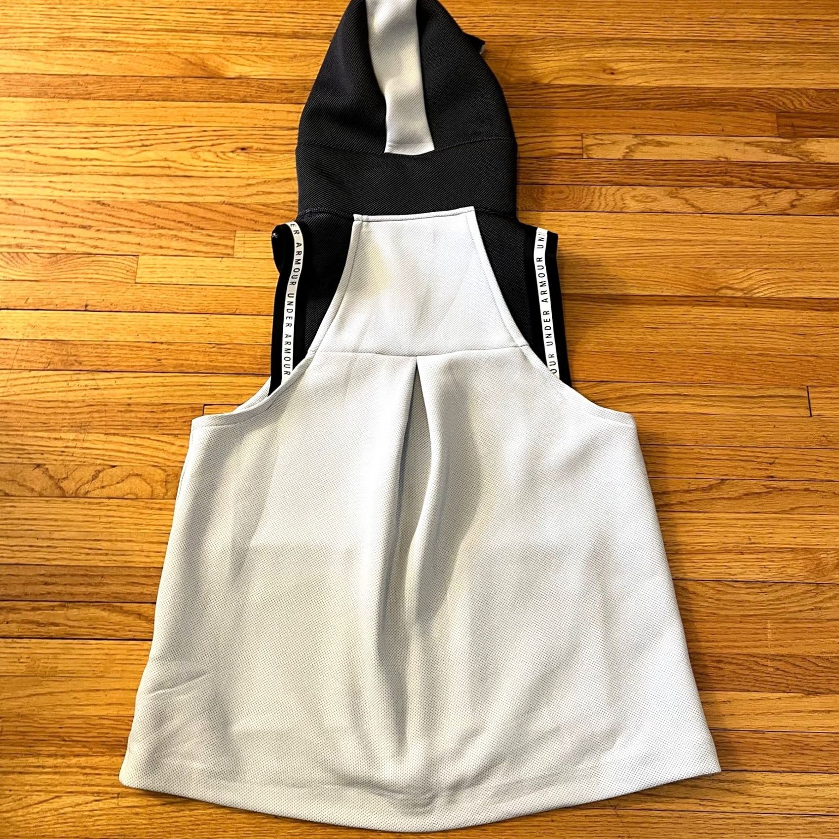Under Armour UNDER ARMOUR Move Hoodie Womens Large White Black Full Zip Funnel Tank Hoodie Women L White Black Full Zip Move Hoodies Size L / US 10 / IT 46 - 4 Thumbnail