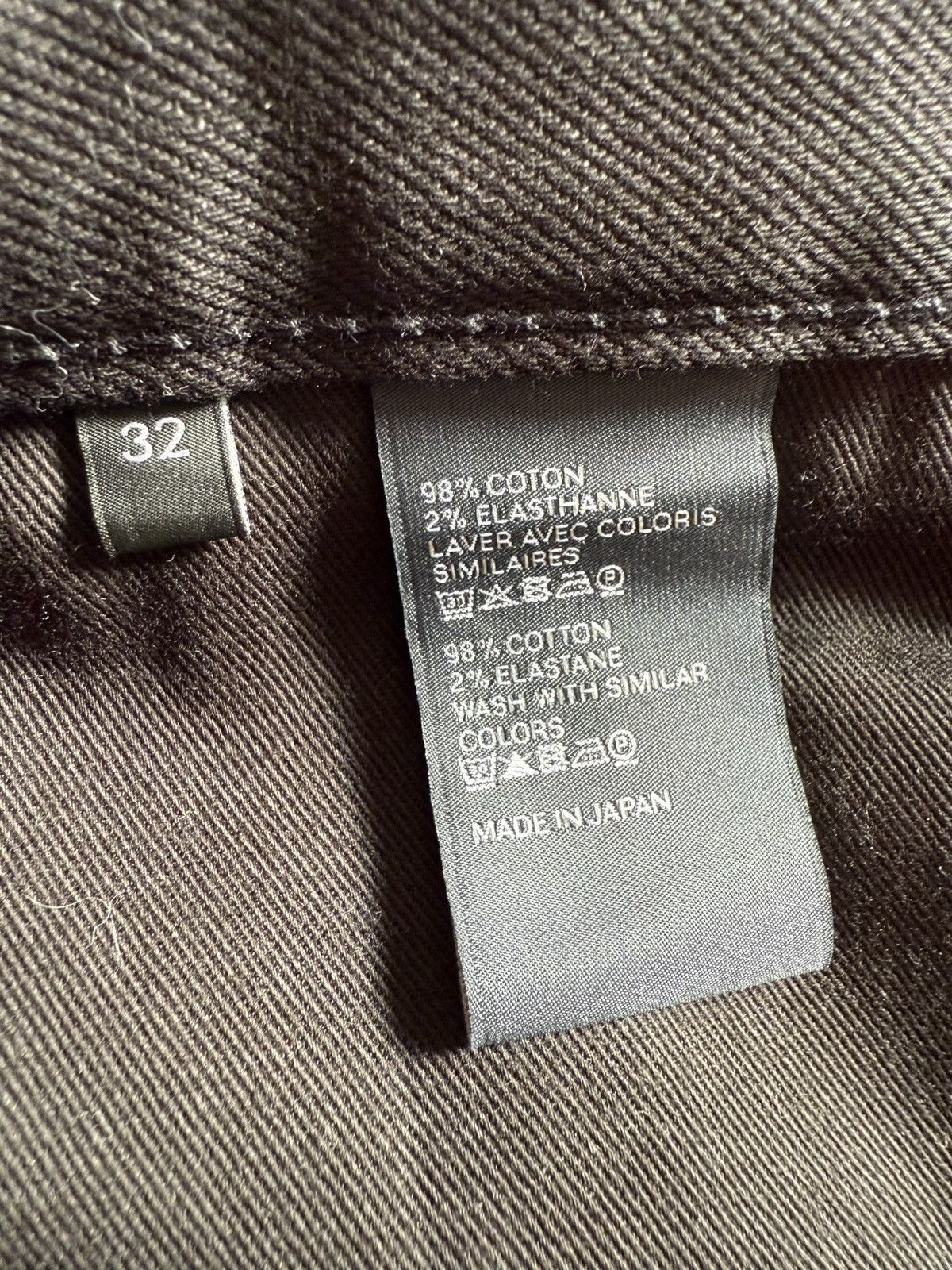 Celine Celine Neo pure black skinny jeans 32 Hedi Slimane grail Size US 32 / EU 48 - 21 Thumbnail