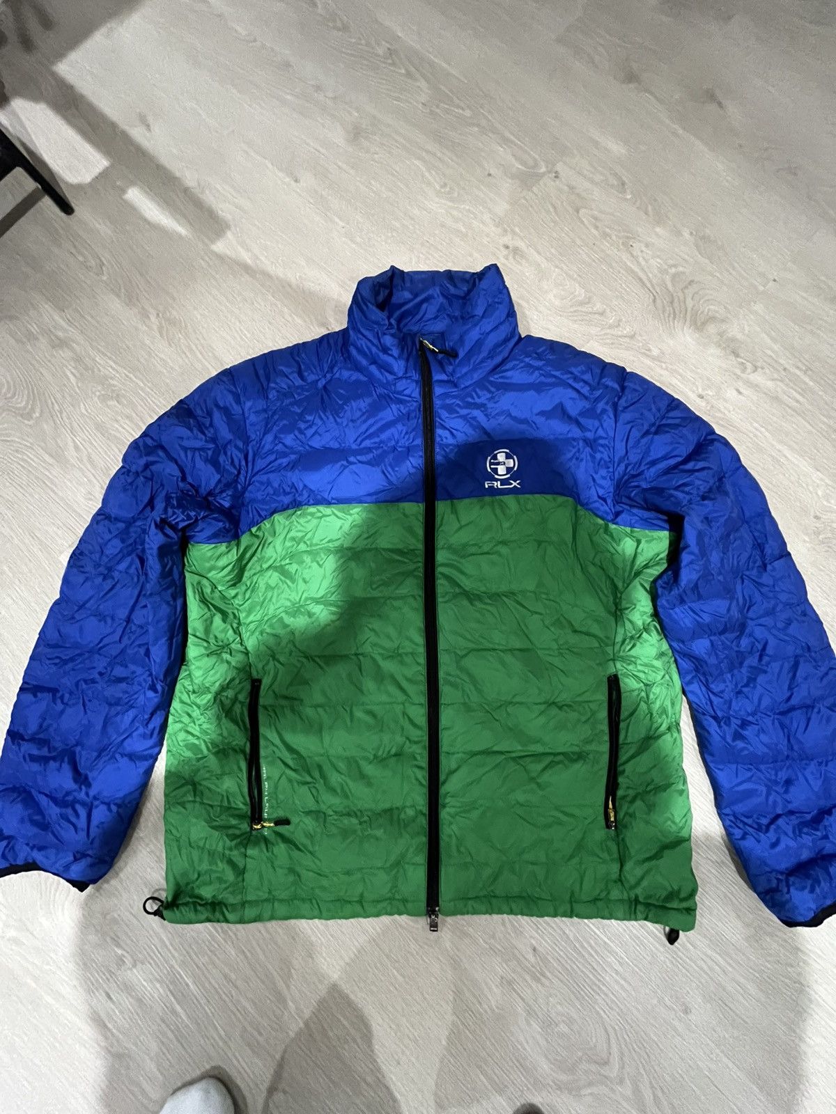 RLX Ralph Lauren RLX Ralph Lauren Men's Blue Green Puffer Down Jacket Size US XL / EU 56 / 4 - 1 Thumbnail