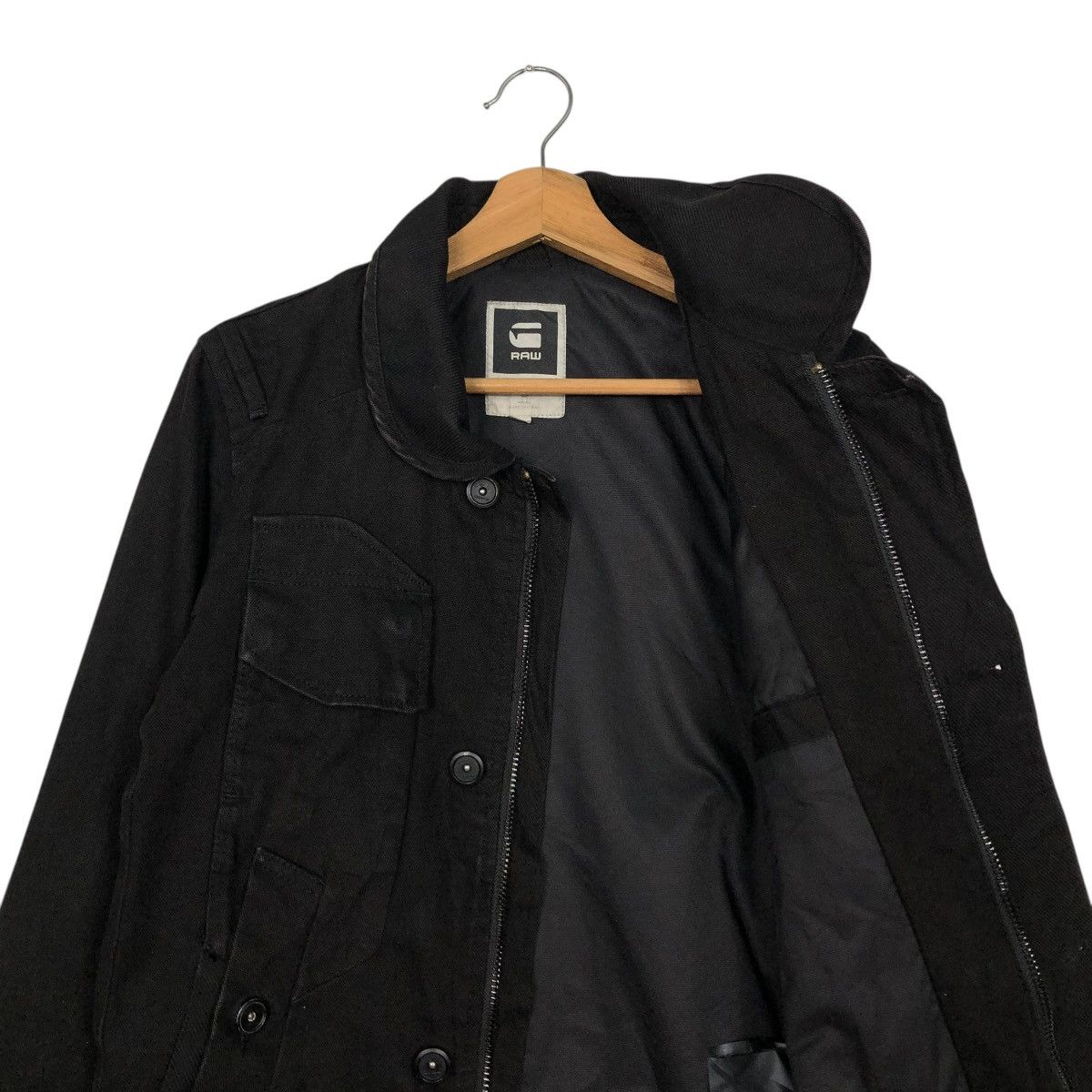 G-Star 🔥VINTAGE CROPPED BIKER JACKET G STAR RAW MULTI POCKETS Size US XS / EU 42 / 0 - 14 Thumbnail