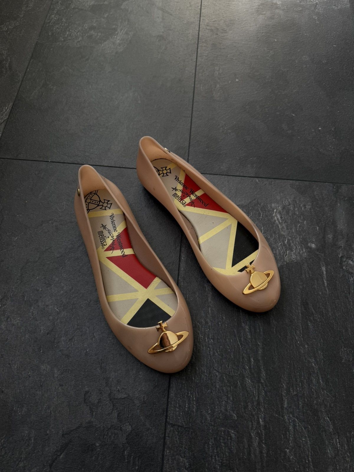 Melissa × Vintage × Vivienne Westwood Vivienne Weastwood Ballet Orb Flats Pump Slip On Size US 8 / IT 38 - 1 Thumbnail